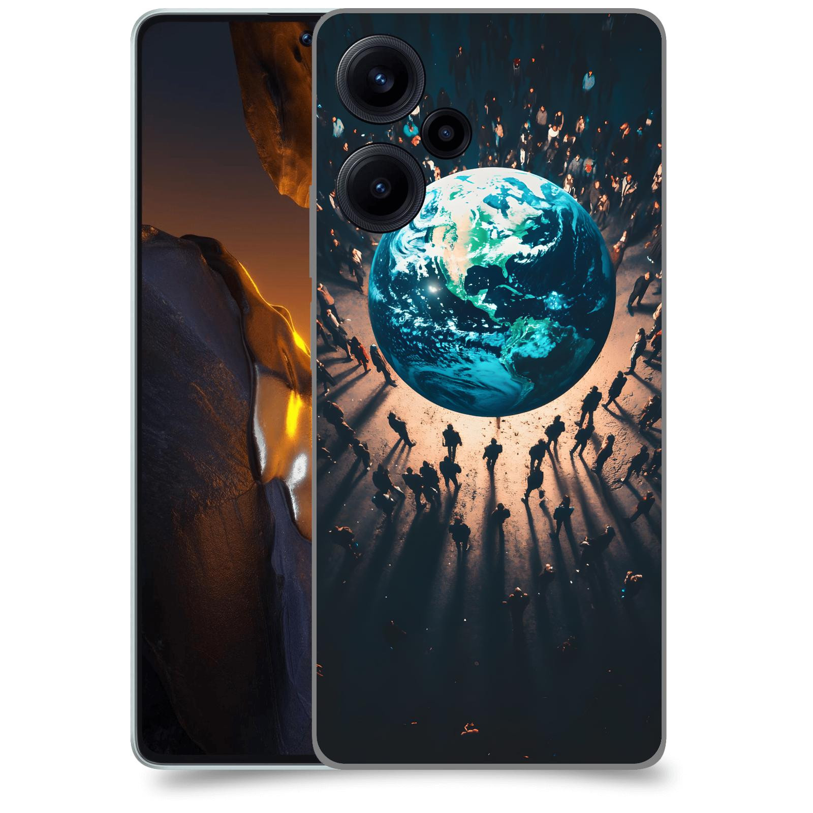 ACOVER Kryt na mobil Xiaomi Poco F5 - People around the Earth
