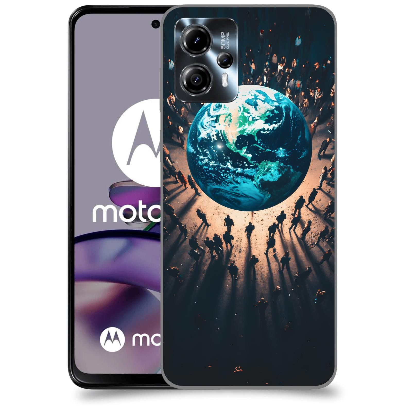 ACOVER Kryt na mobil Motorola Moto G13 - People around the Earth