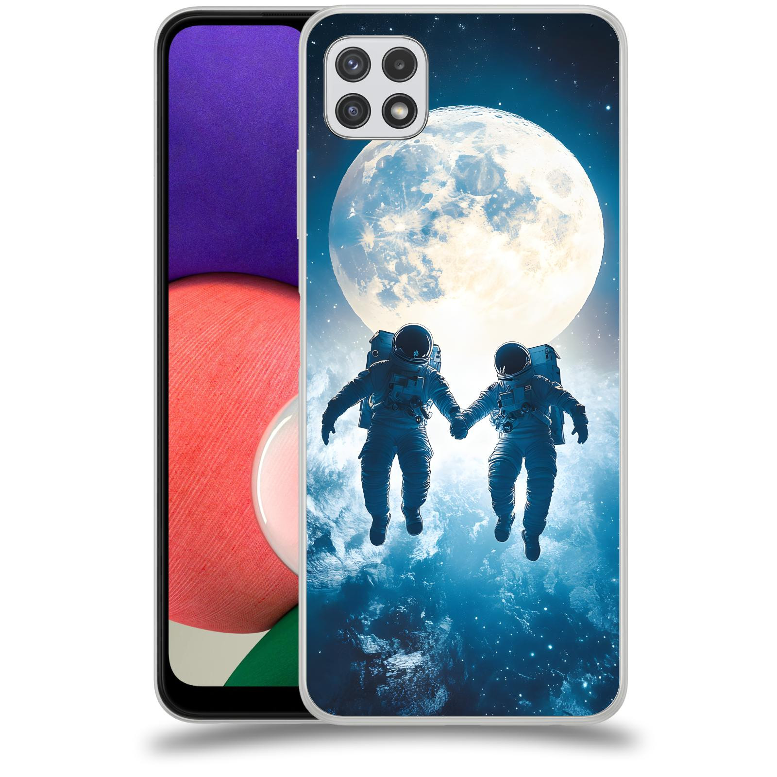 ACOVER Kryt na mobil Samsung Galaxy A22 A225F - Astronauts