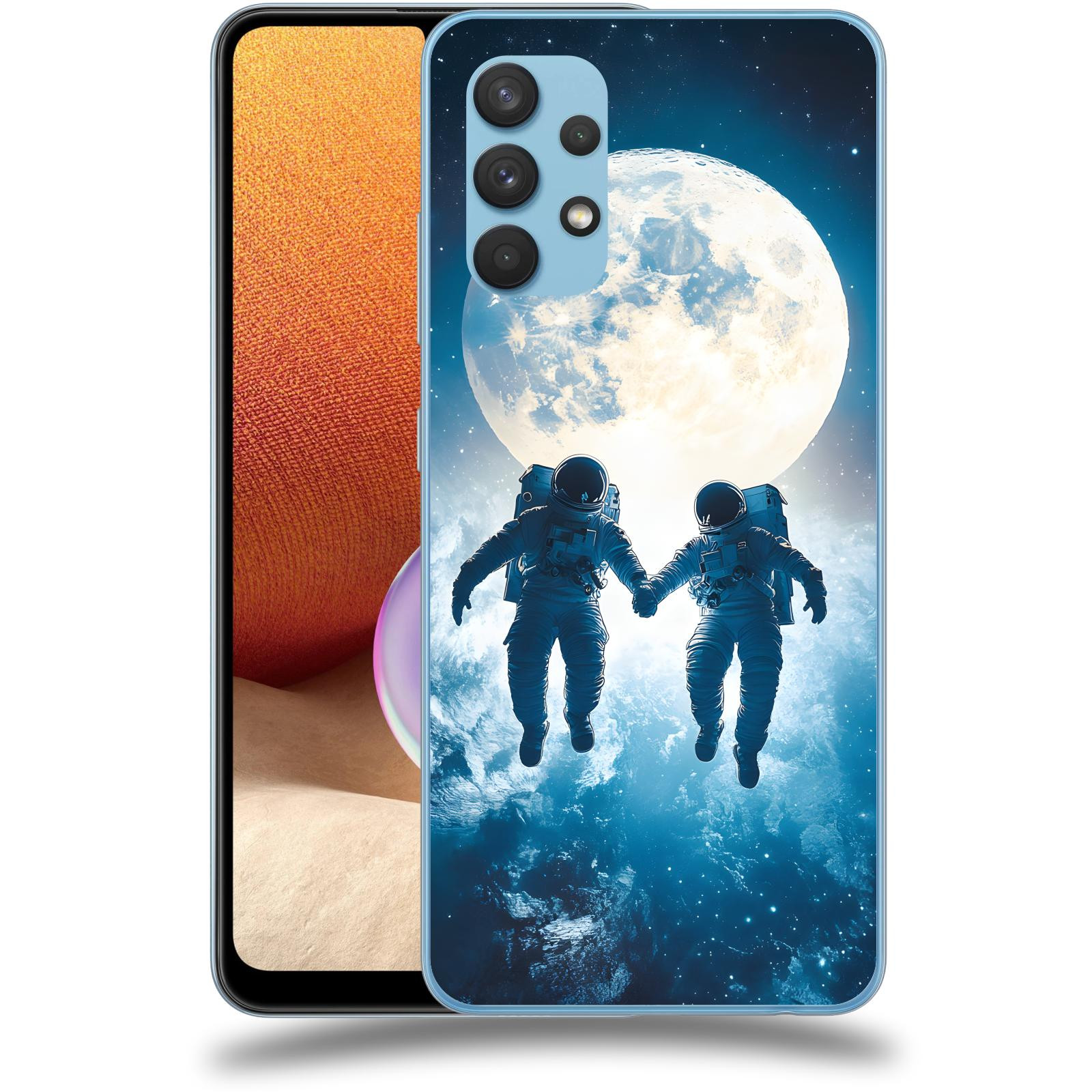 ACOVER Kryt na mobil Samsung Galaxy A32 4G SM-A325F - Astronauts