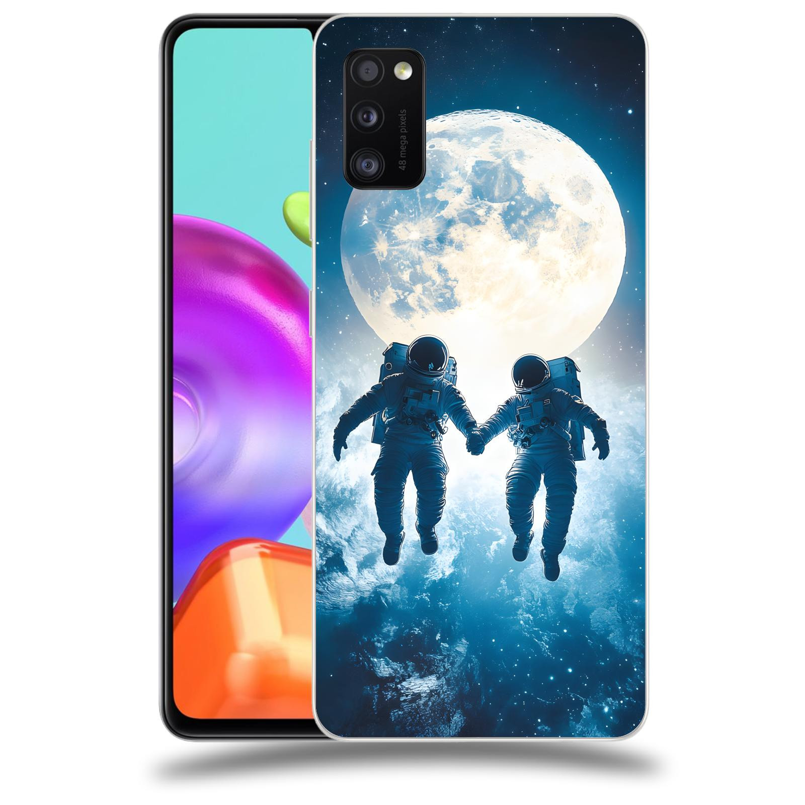 ACOVER Kryt na mobil Samsung Galaxy A41 A415F - Astronauts