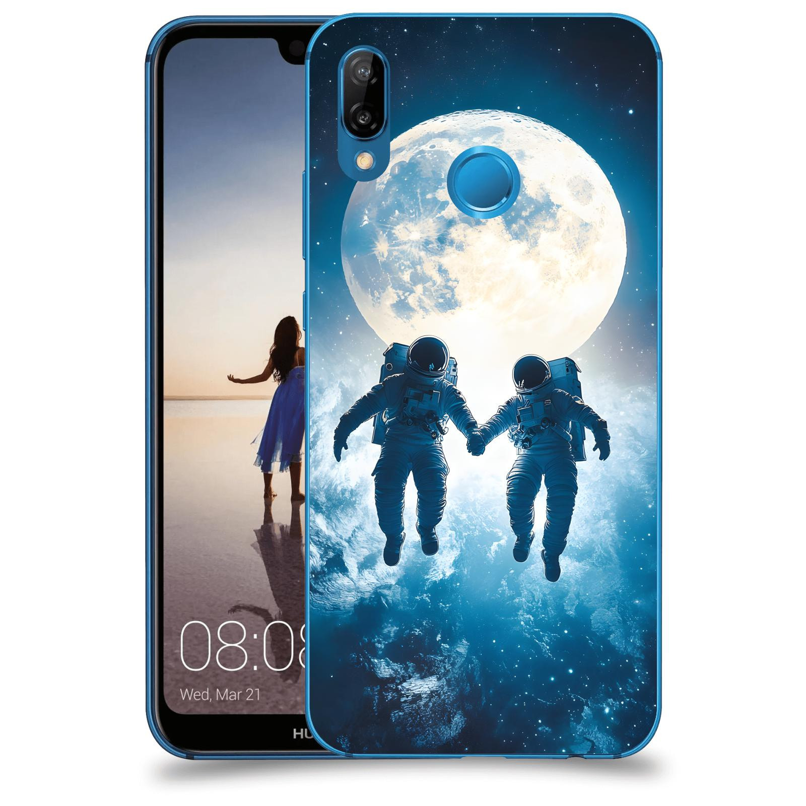 ACOVER Kryt na mobil Huawei P20 Lite - Astronauts