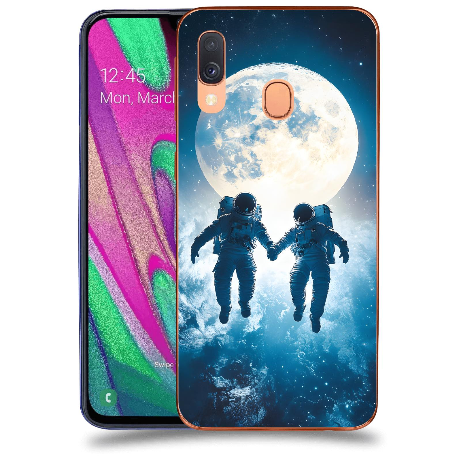 ACOVER Kryt na mobil Samsung Galaxy A40 A405F - Astronauts