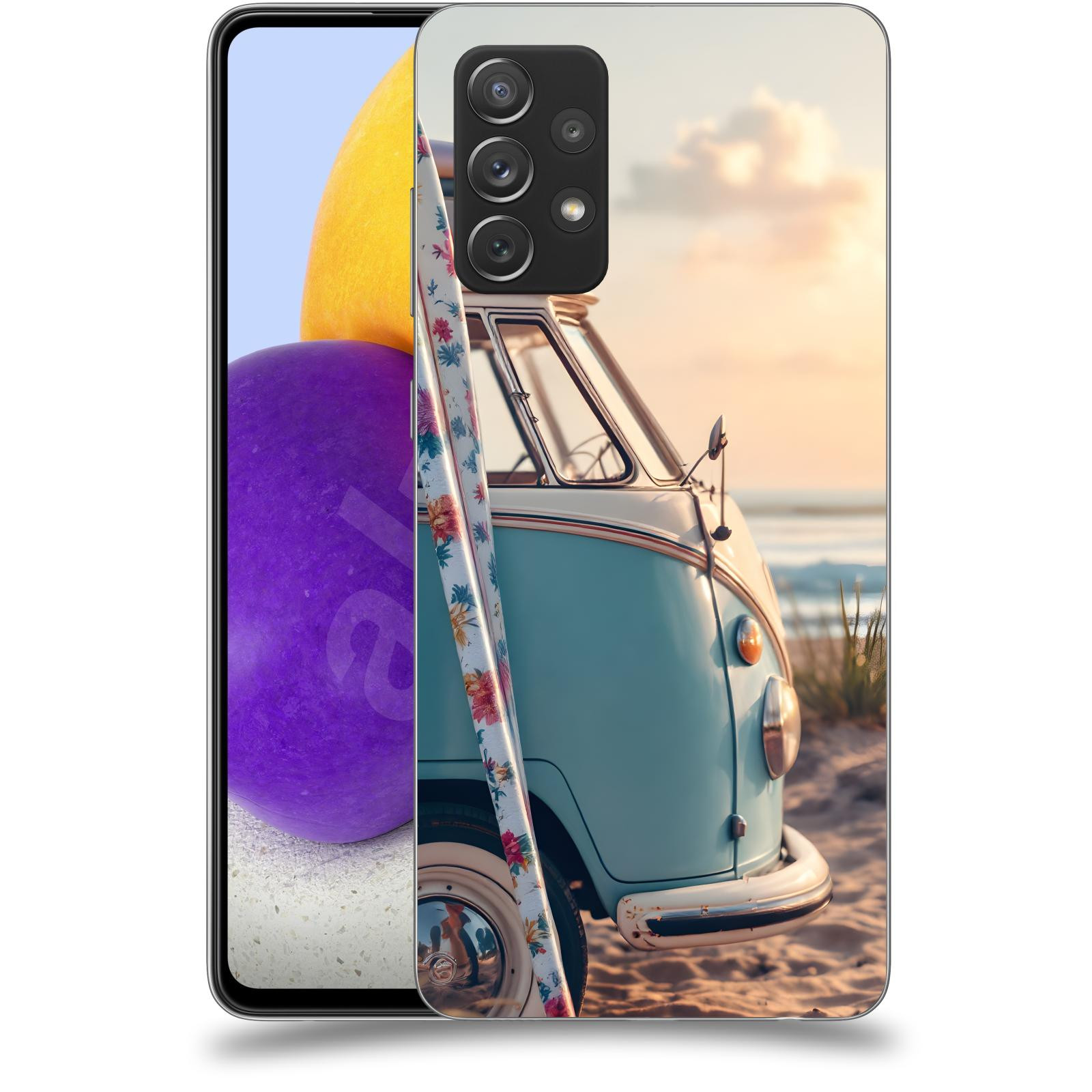 ACOVER Kryt na mobil Samsung Galaxy A72 A725F - Retro Bus 2