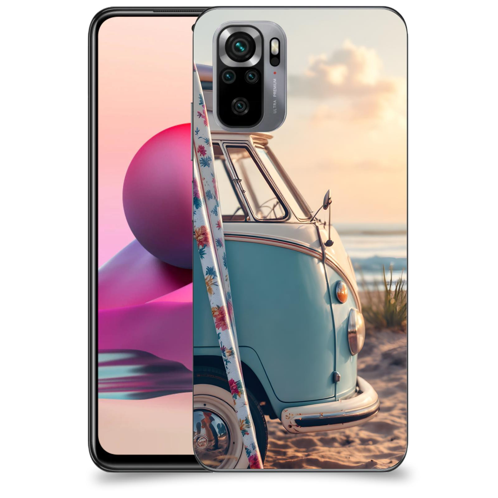 ACOVER Kryt na mobil Xiaomi Redmi Note 10S - Retro Bus 2