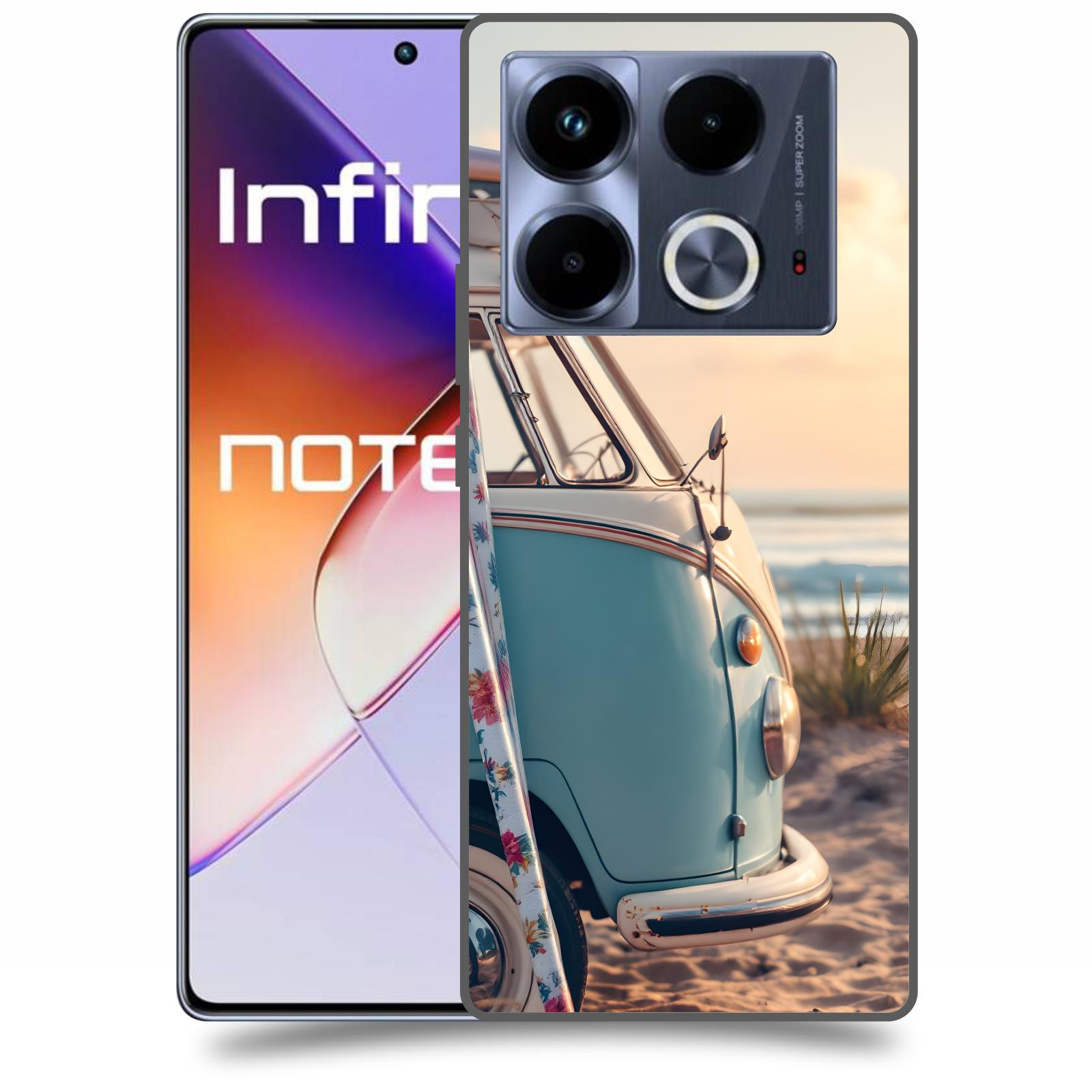 ACOVER Kryt na mobil Infinix Note 40 - Retro Bus 2