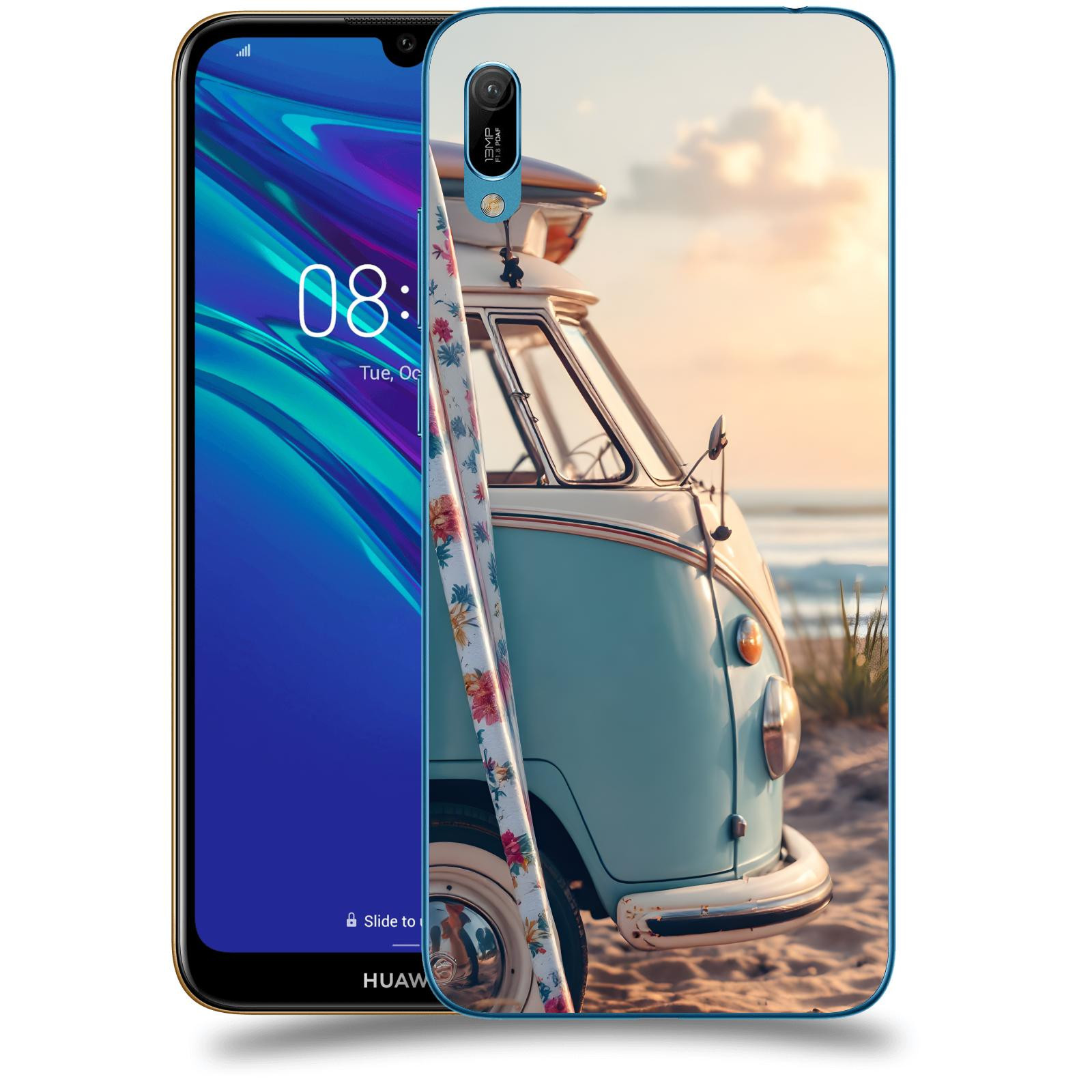 ACOVER Kryt na mobil Huawei Y6 2019 - Retro Bus 2