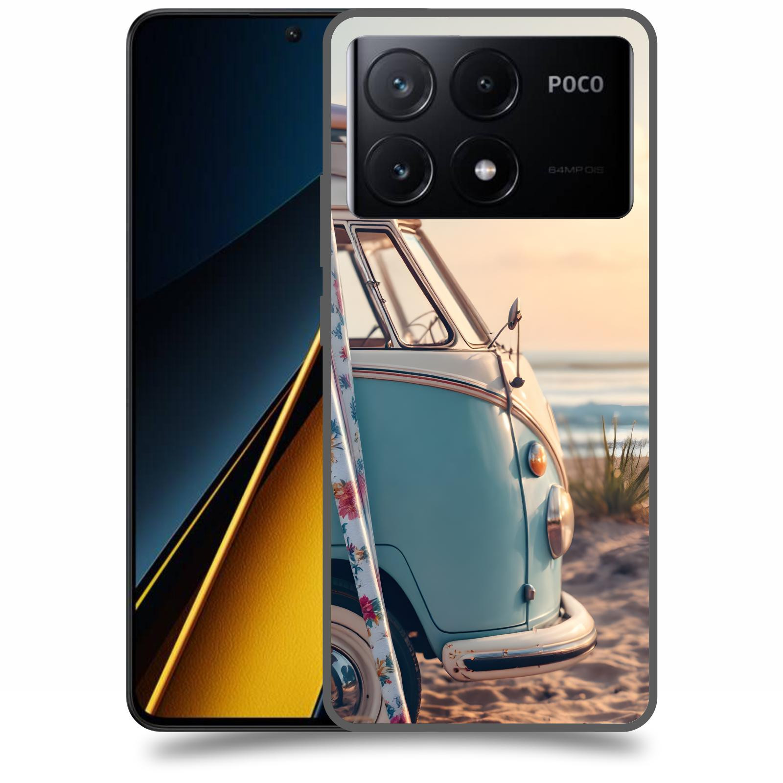 ACOVER Kryt na mobil Poco X6 Pro 5G - Retro Bus 2