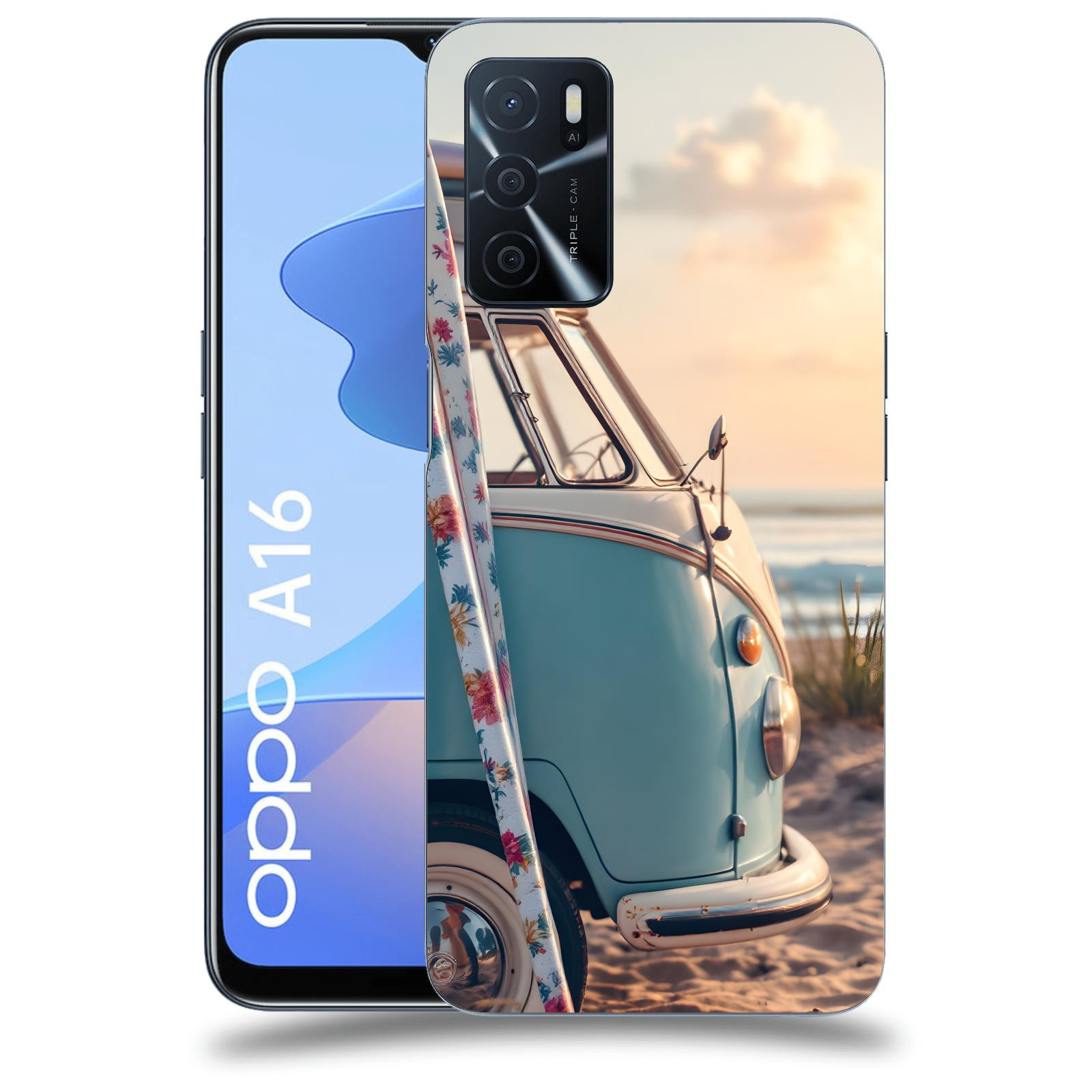 ACOVER Kryt na mobil OPPO A16 - Retro Bus 2