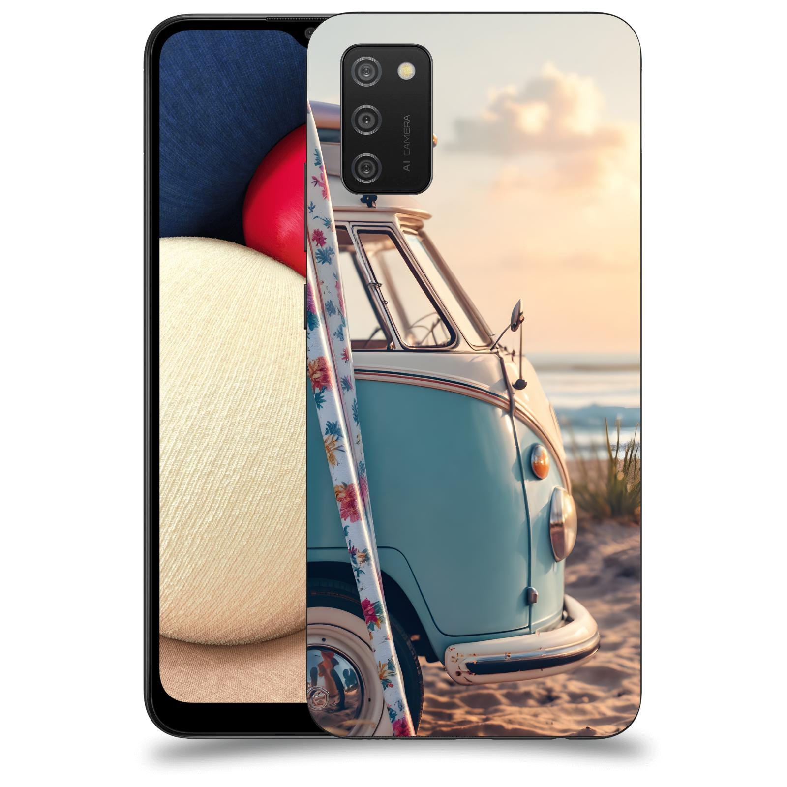 ACOVER Kryt na mobil Samsung Galaxy A02s A025G - Retro Bus 2