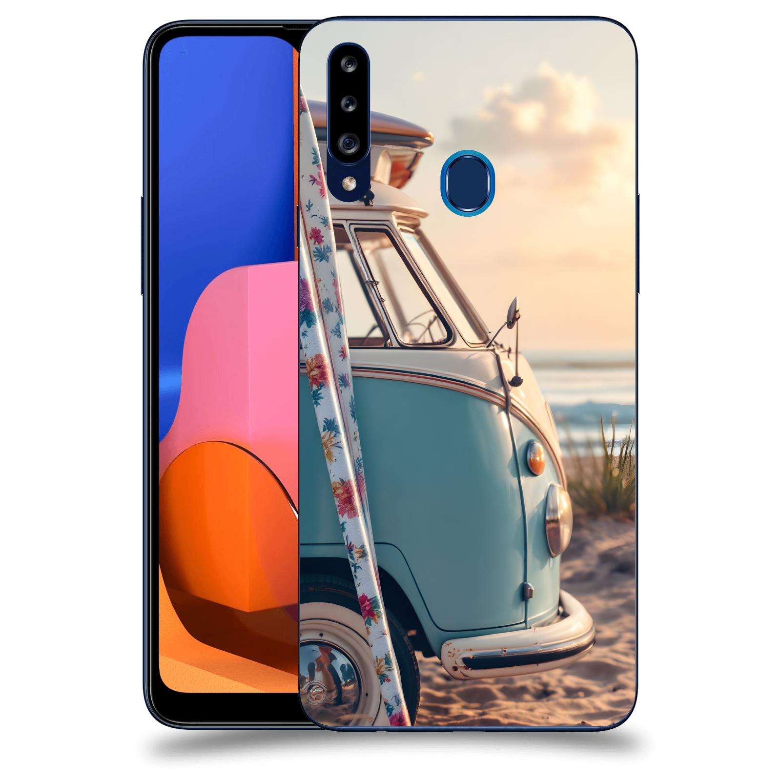 ACOVER Kryt na mobil Samsung Galaxy A20s - Retro Bus 2