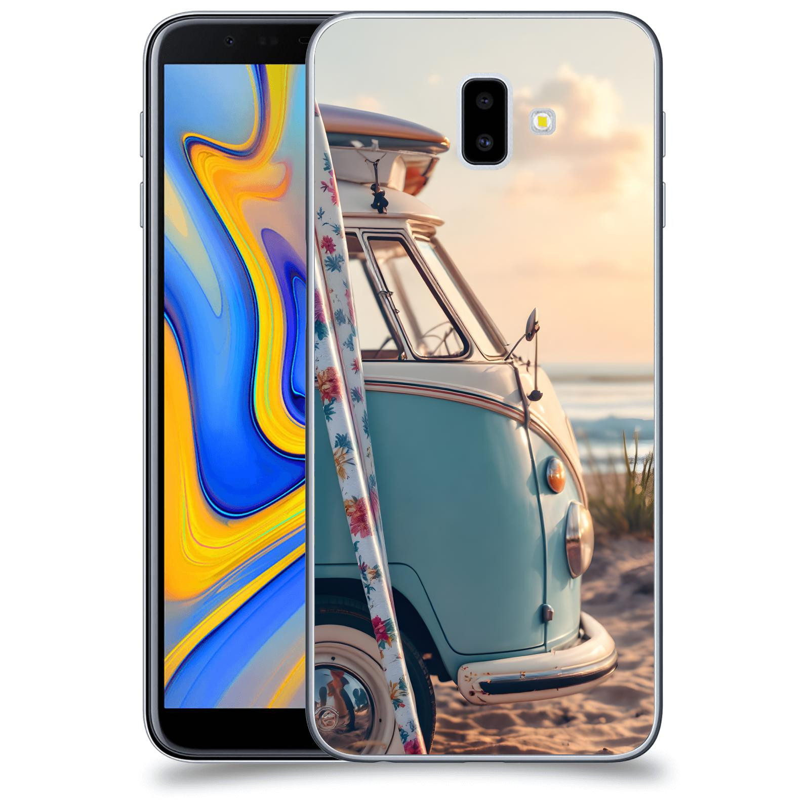 ACOVER Kryt na mobil Samsung Galaxy J6+ J610F - Retro Bus 2