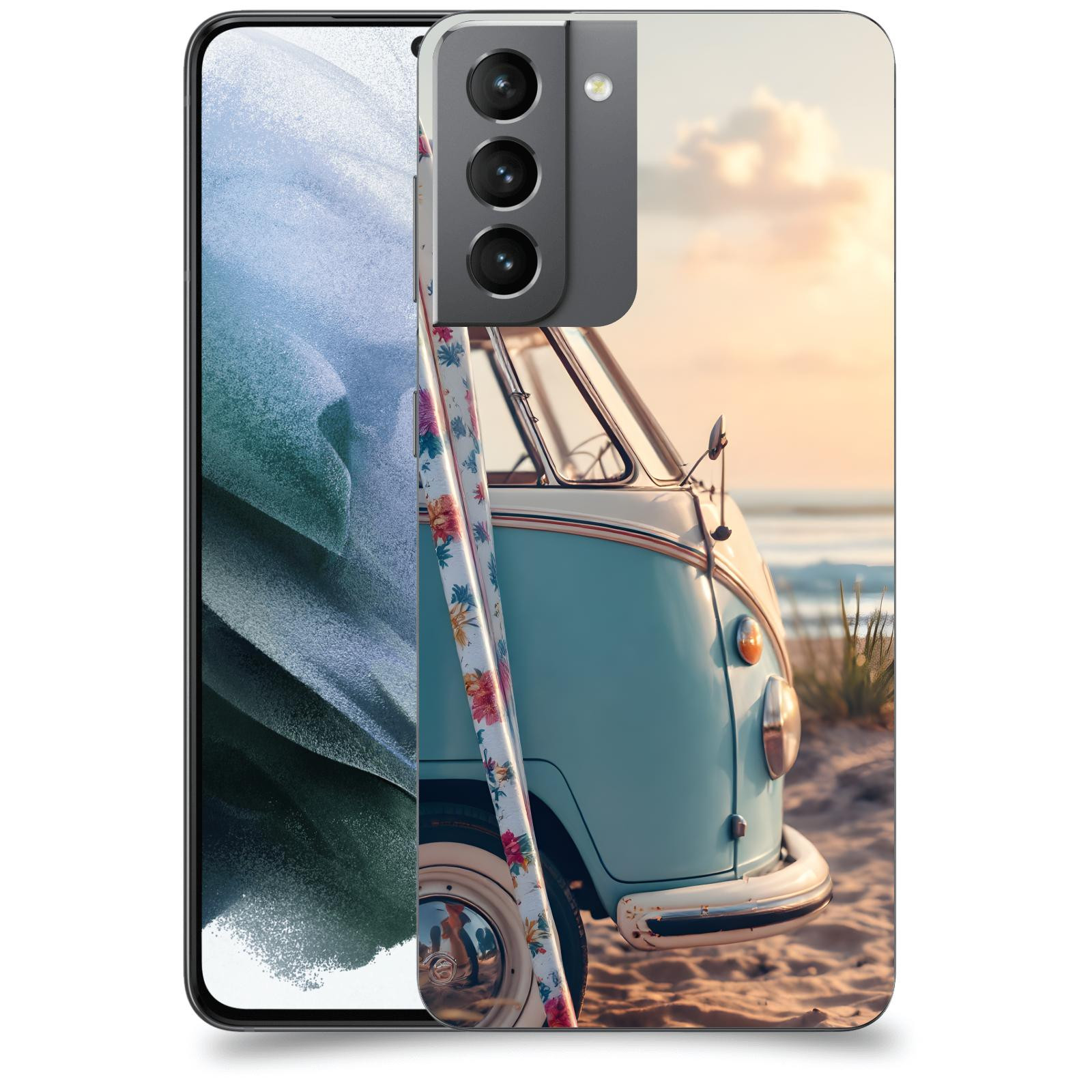 ACOVER Kryt na mobil Samsung Galaxy S21 G991B - Retro Bus 2