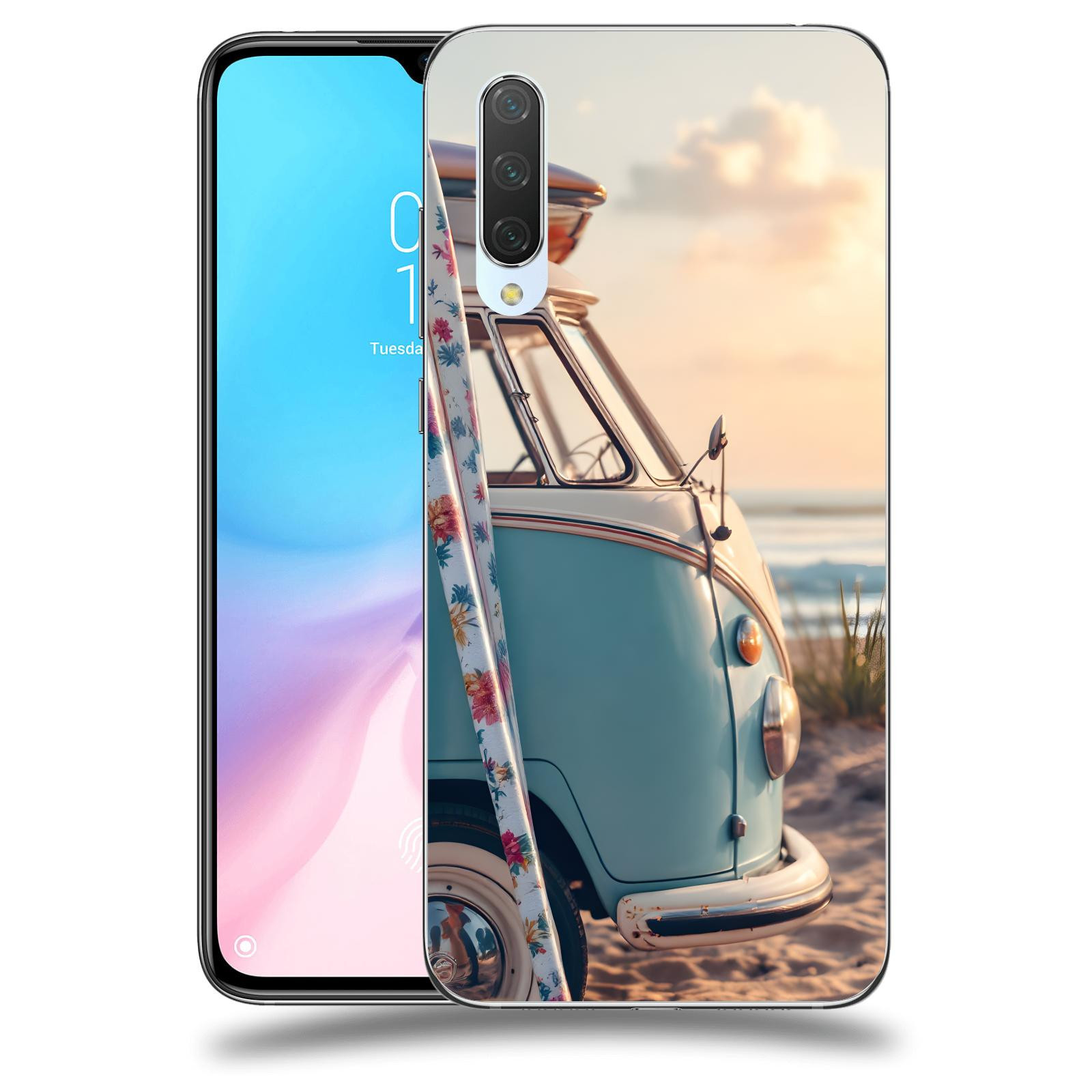 ACOVER Kryt na mobil Xiaomi Mi 9 Lite - Retro Bus 2