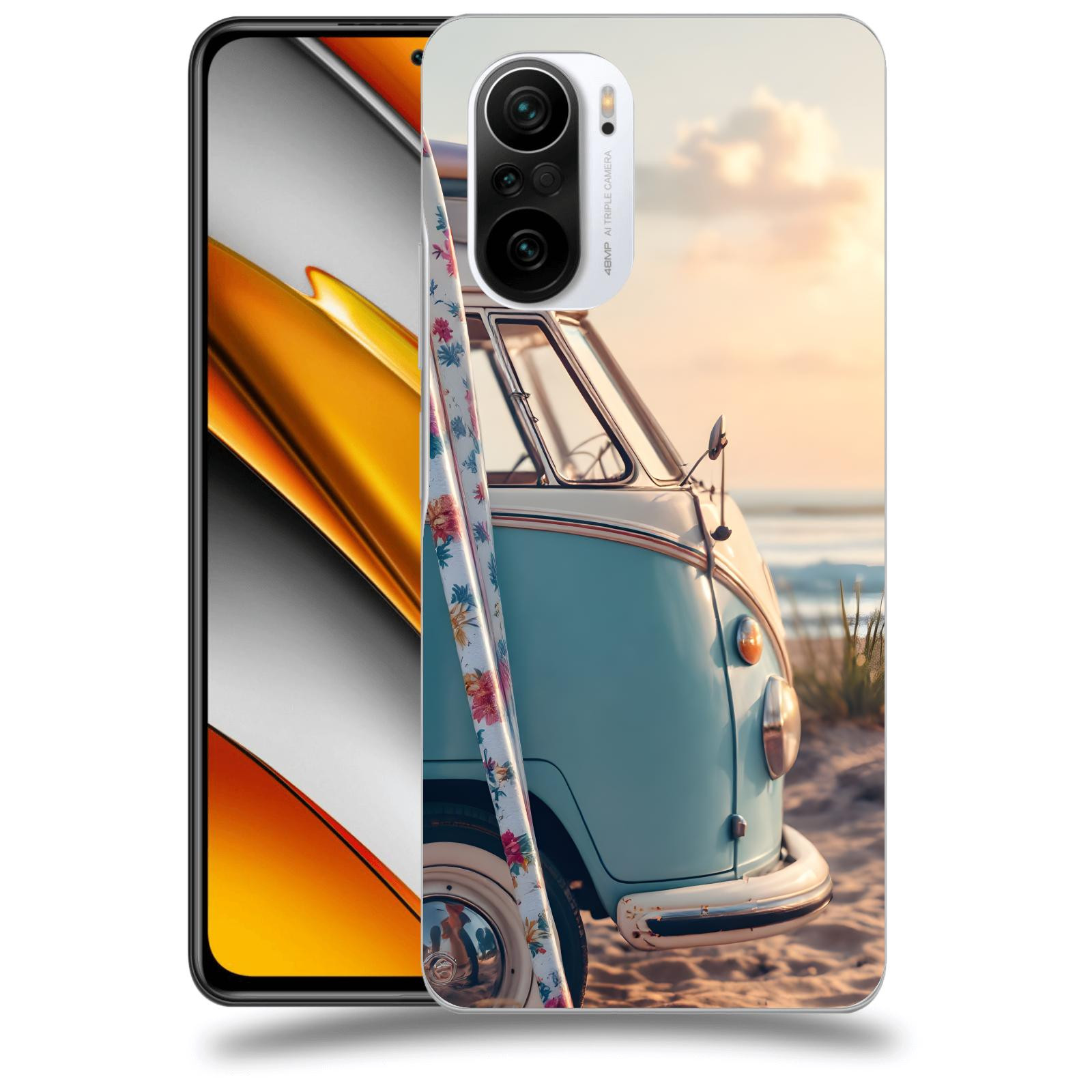 ACOVER Kryt na mobil Xiaomi Poco F3 - Retro Bus 2