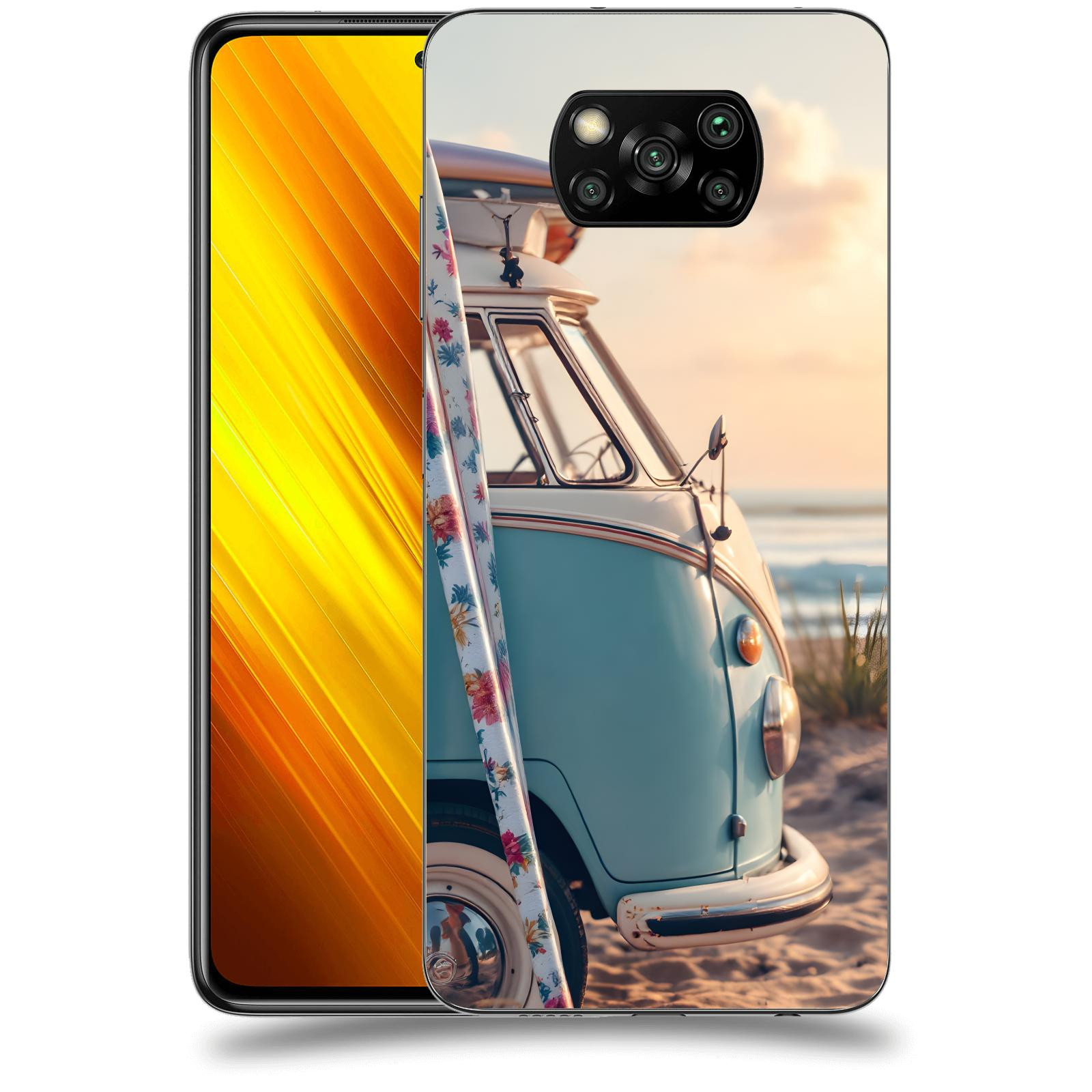 ACOVER Kryt na mobil Xiaomi Poco X3 - Retro Bus 2