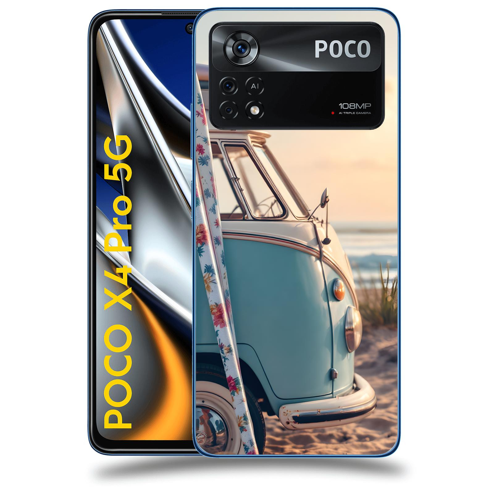 ACOVER Kryt na mobil Xiaomi Poco X4 Pro 5G - Retro Bus 2
