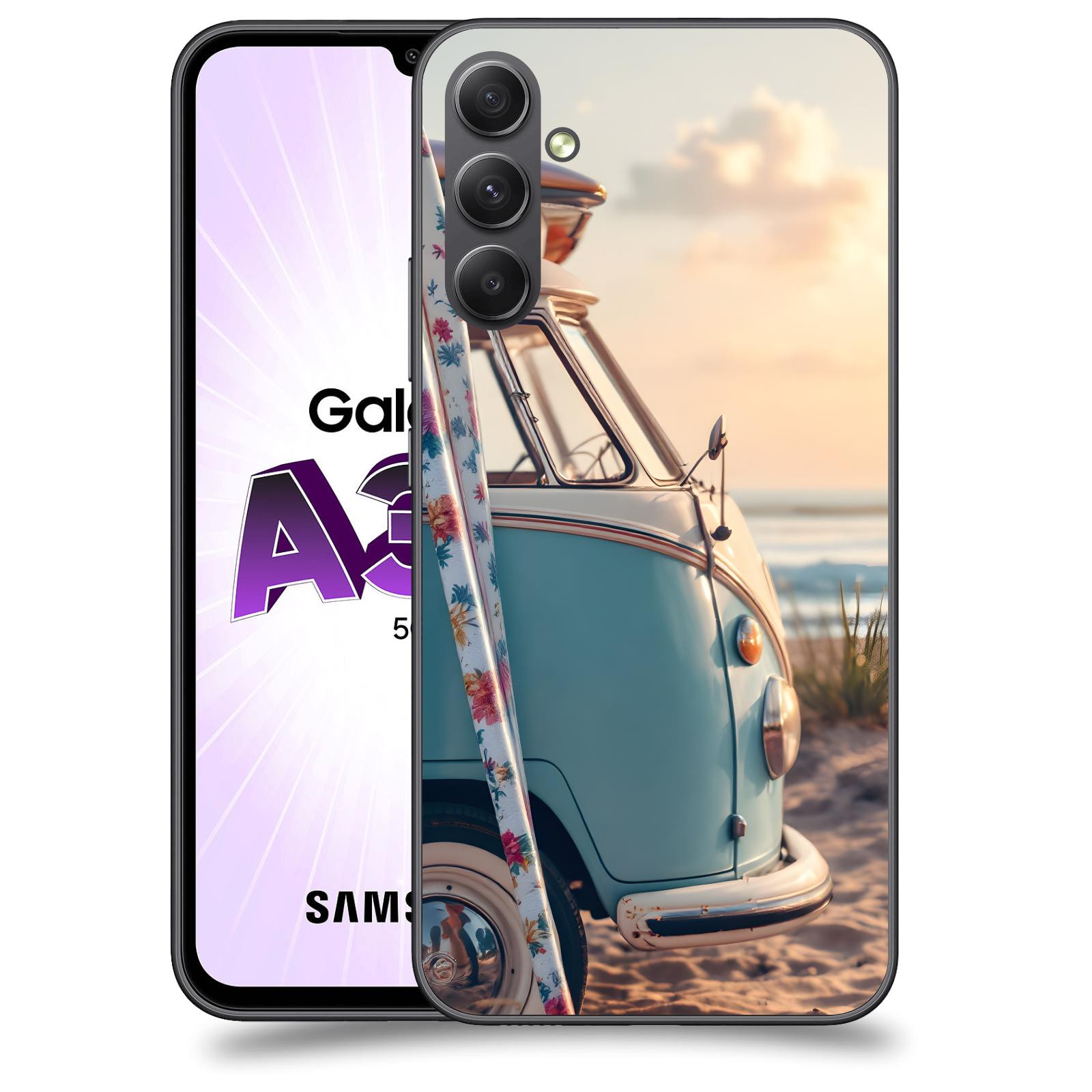 ACOVER Kryt na mobil Samsung Galaxy A34 - Retro Bus 2