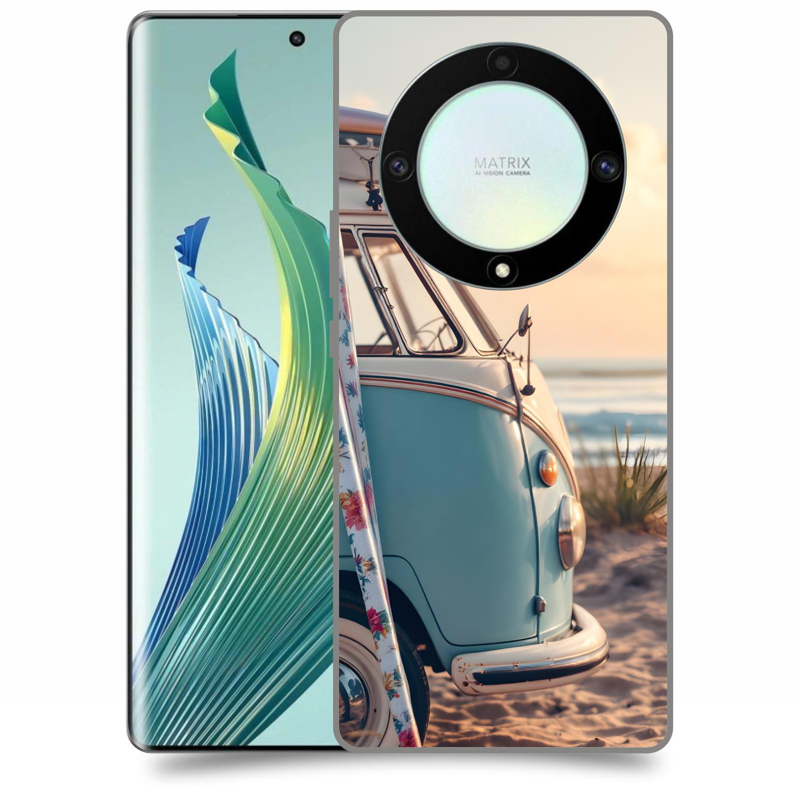 ACOVER Kryt na mobil Honor Magic 5 Lite 5G - Retro Bus 2