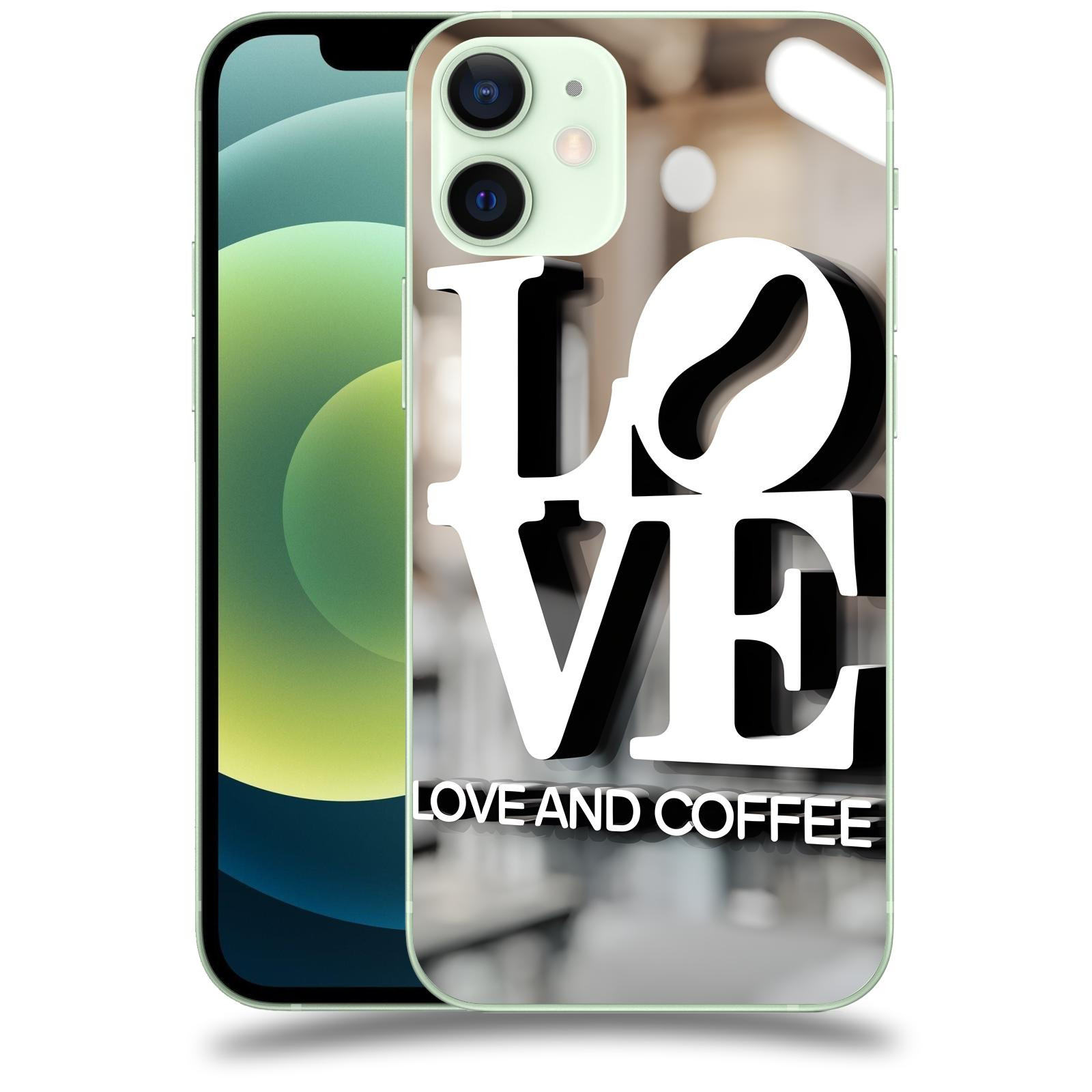 ACOVER Kryt na mobil Apple iPhone 12 mini - Love  & Coffee