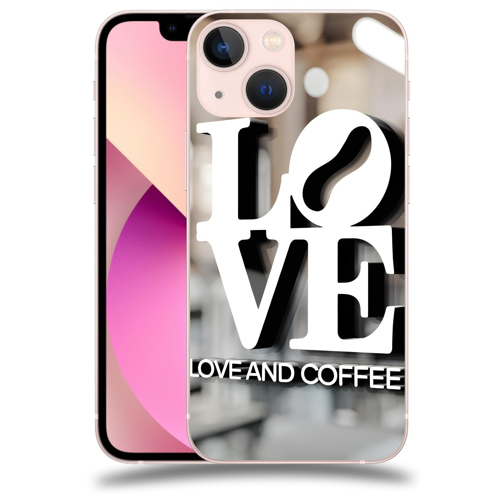 ACOVER Kryt na mobil Apple iPhone 13 mini - Love  & Coffee