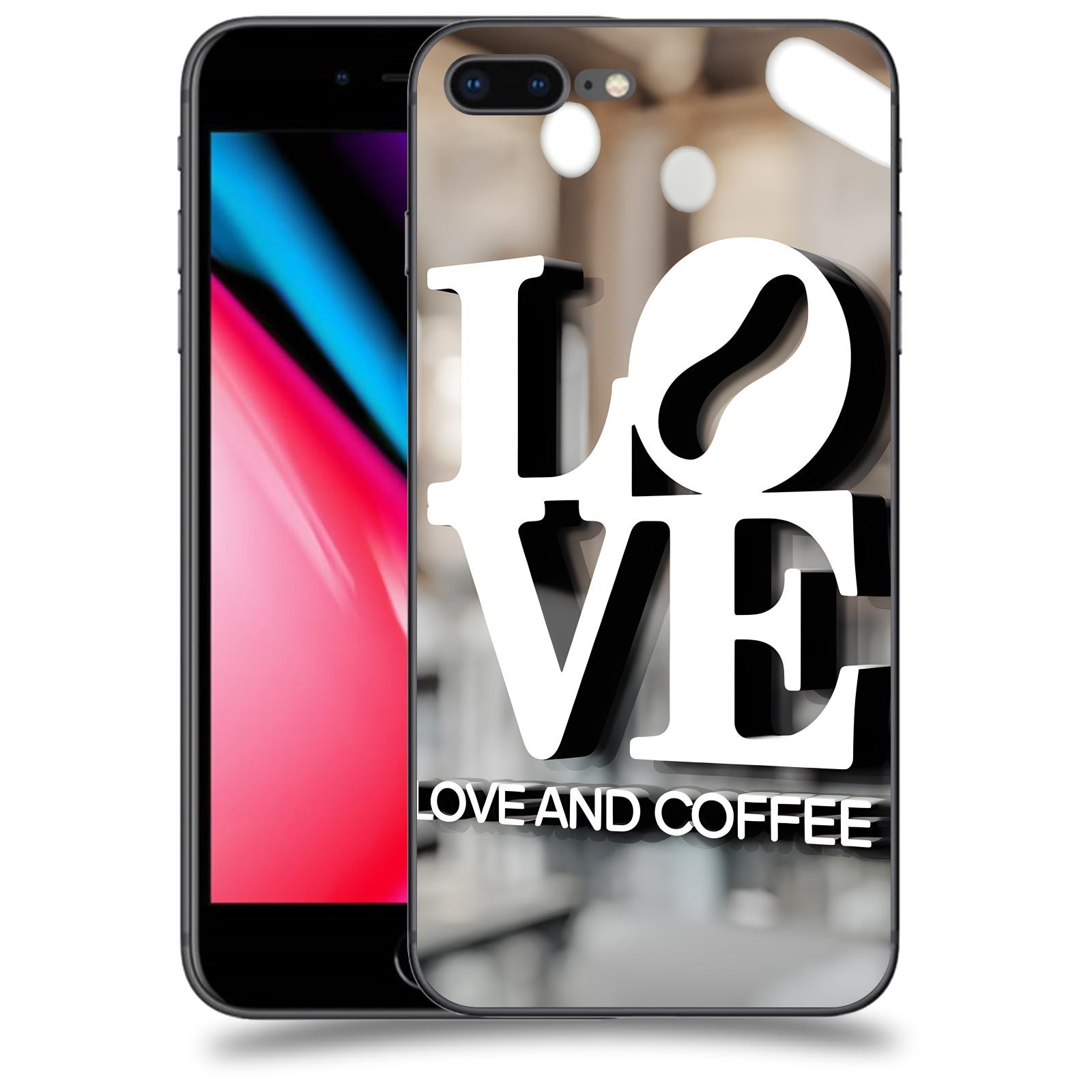 ACOVER Kryt na mobil Apple iPhone 8 Plus - Love  & Coffee
