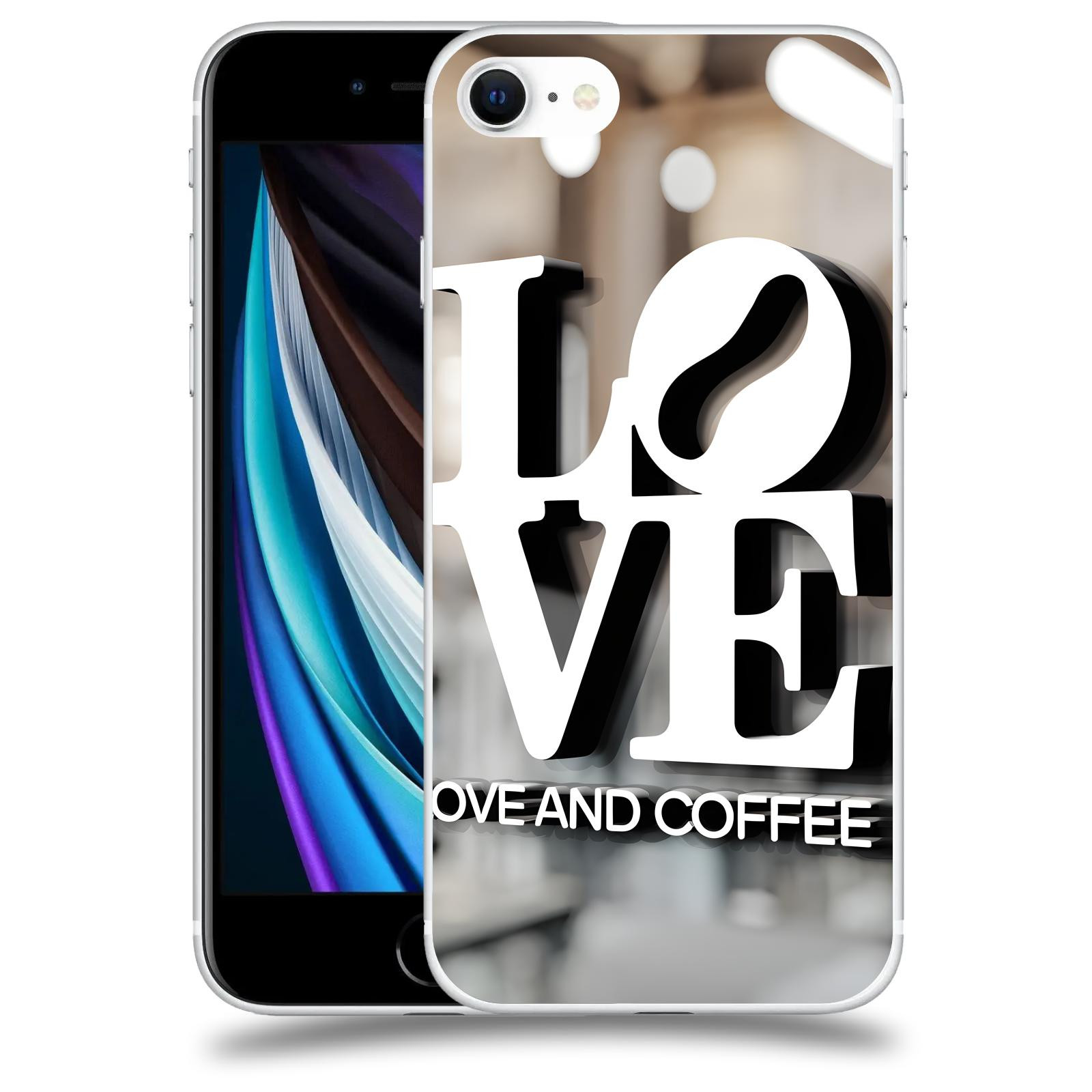 ACOVER Kryt na mobil Apple iPhone SE 2020 - Love  & Coffee