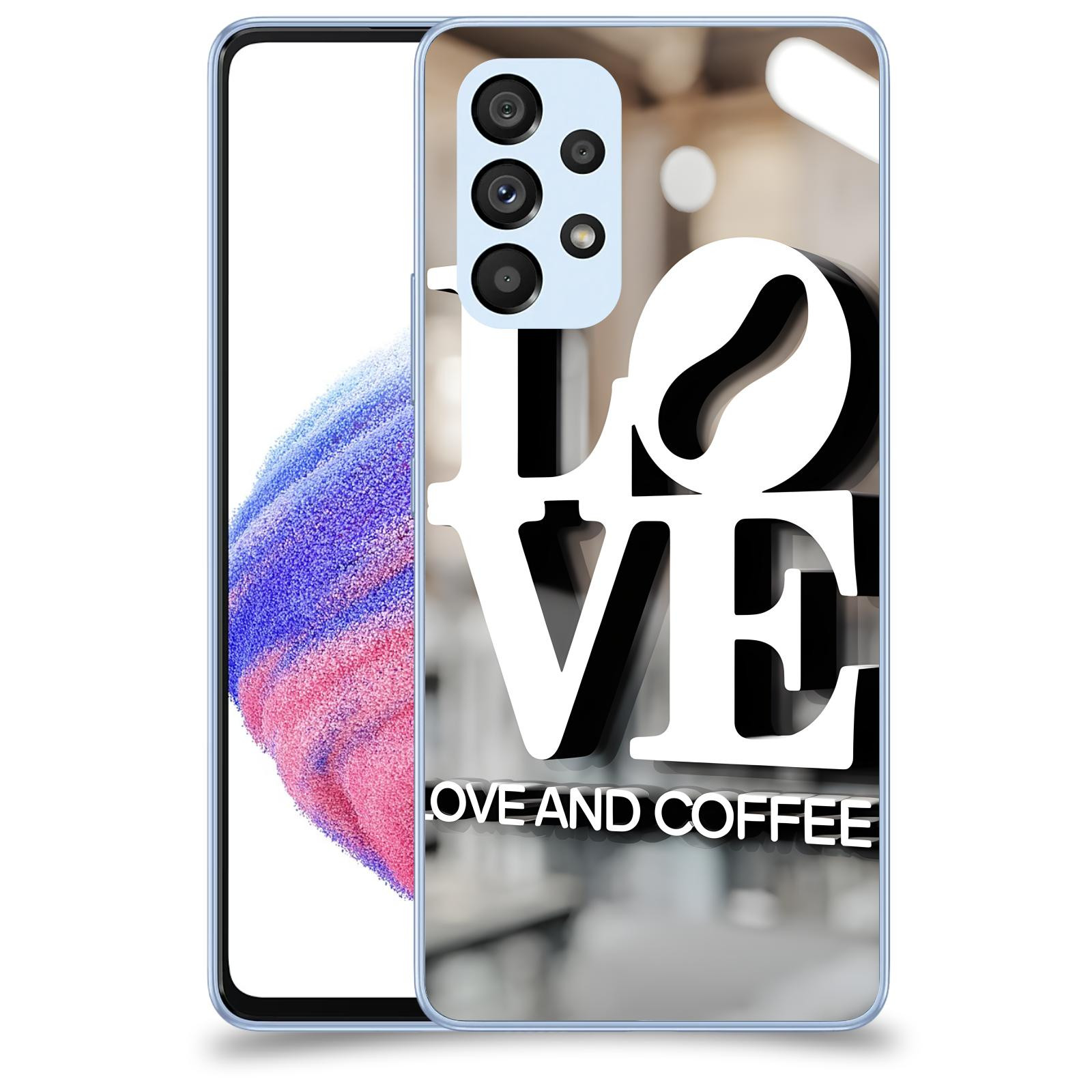ACOVER Kryt na mobil Samsung Galaxy A32 5G A326B - Love  & Coffee