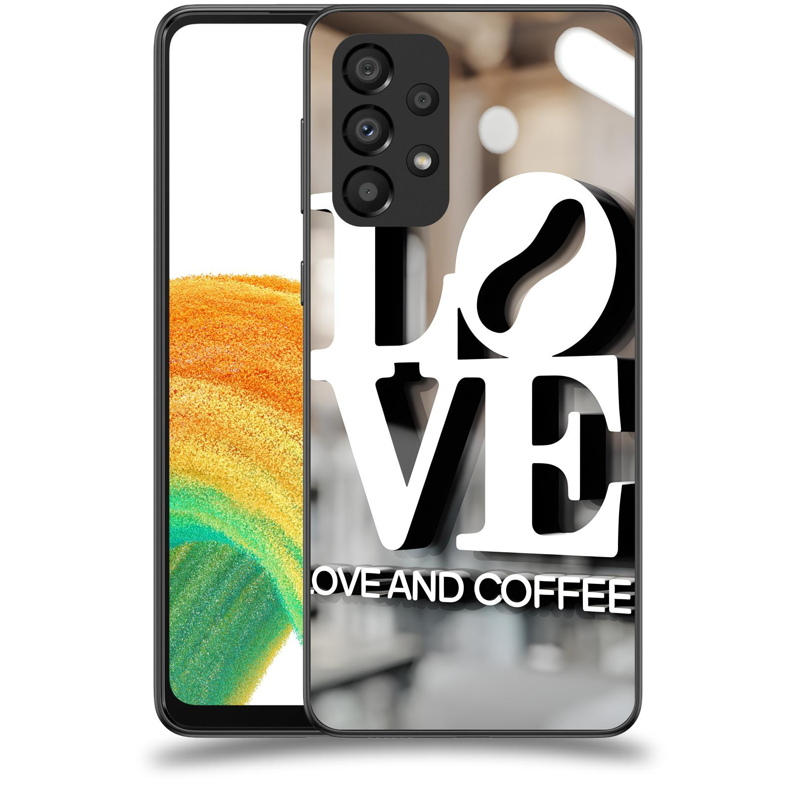ACOVER Kryt na mobil Samsung Galaxy A33 5G A336 - Love  & Coffee