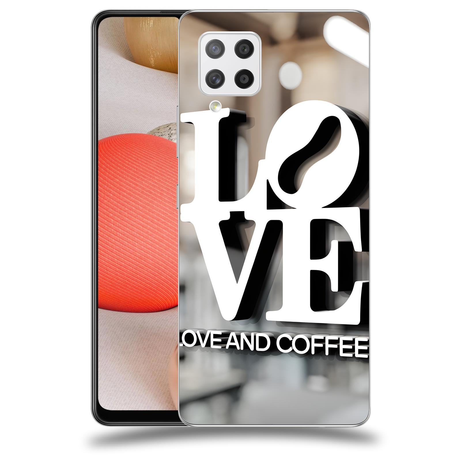 ACOVER Kryt na mobil Samsung Galaxy A42 A426B - Love  & Coffee