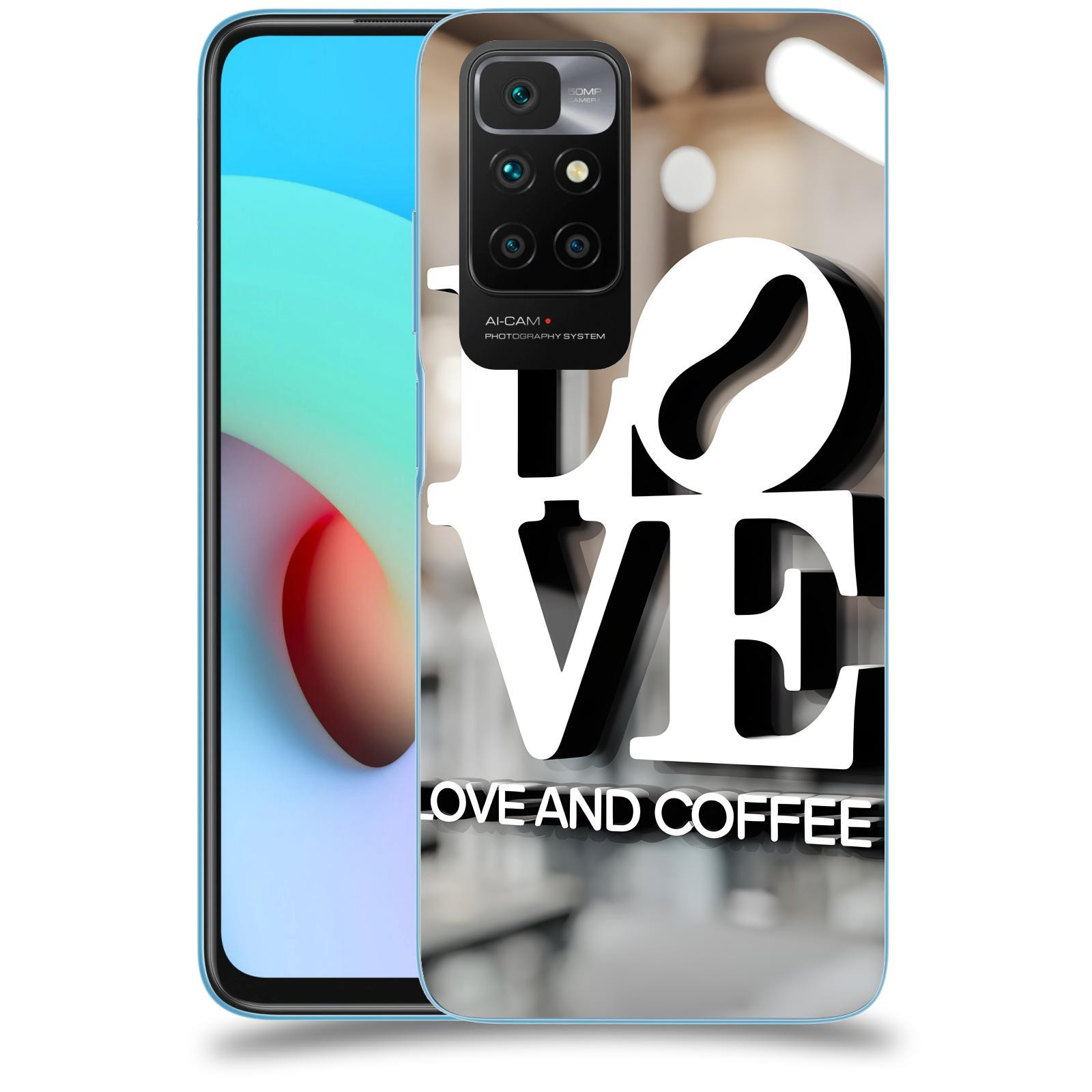 ACOVER Kryt na mobil Xiaomi Redmi 10 (2022) - Love  & Coffee