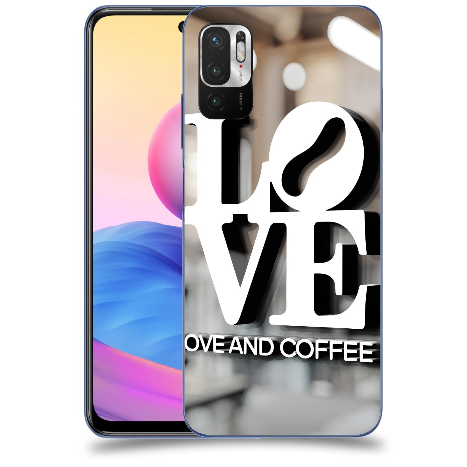 ACOVER Kryt na mobil Xiaomi Redmi Note 10 5G - Love  & Coffee