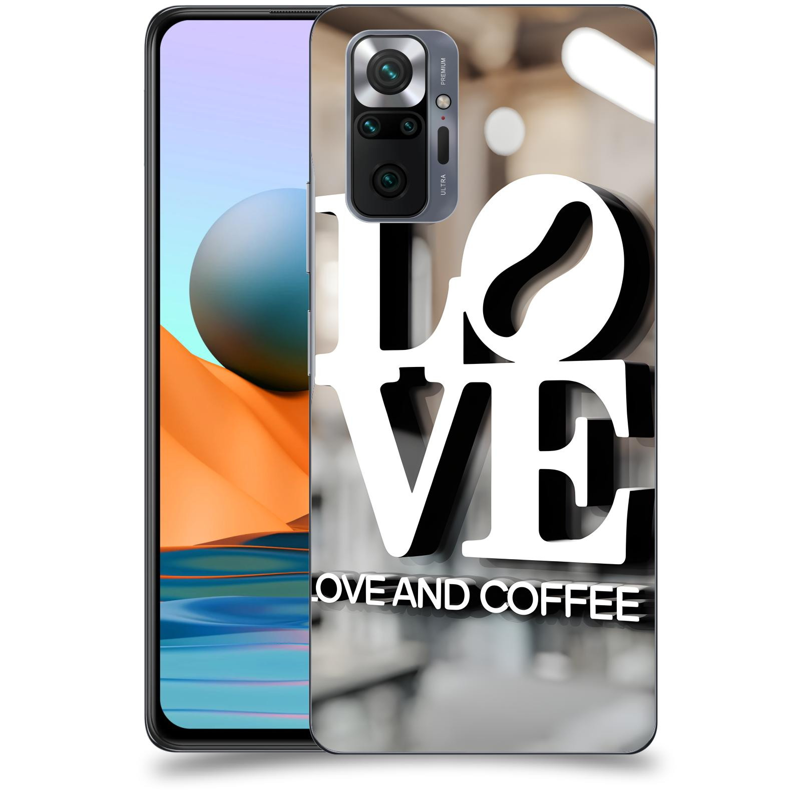 ACOVER Kryt na mobil Xiaomi Redmi Note 10 Pro - Love  & Coffee