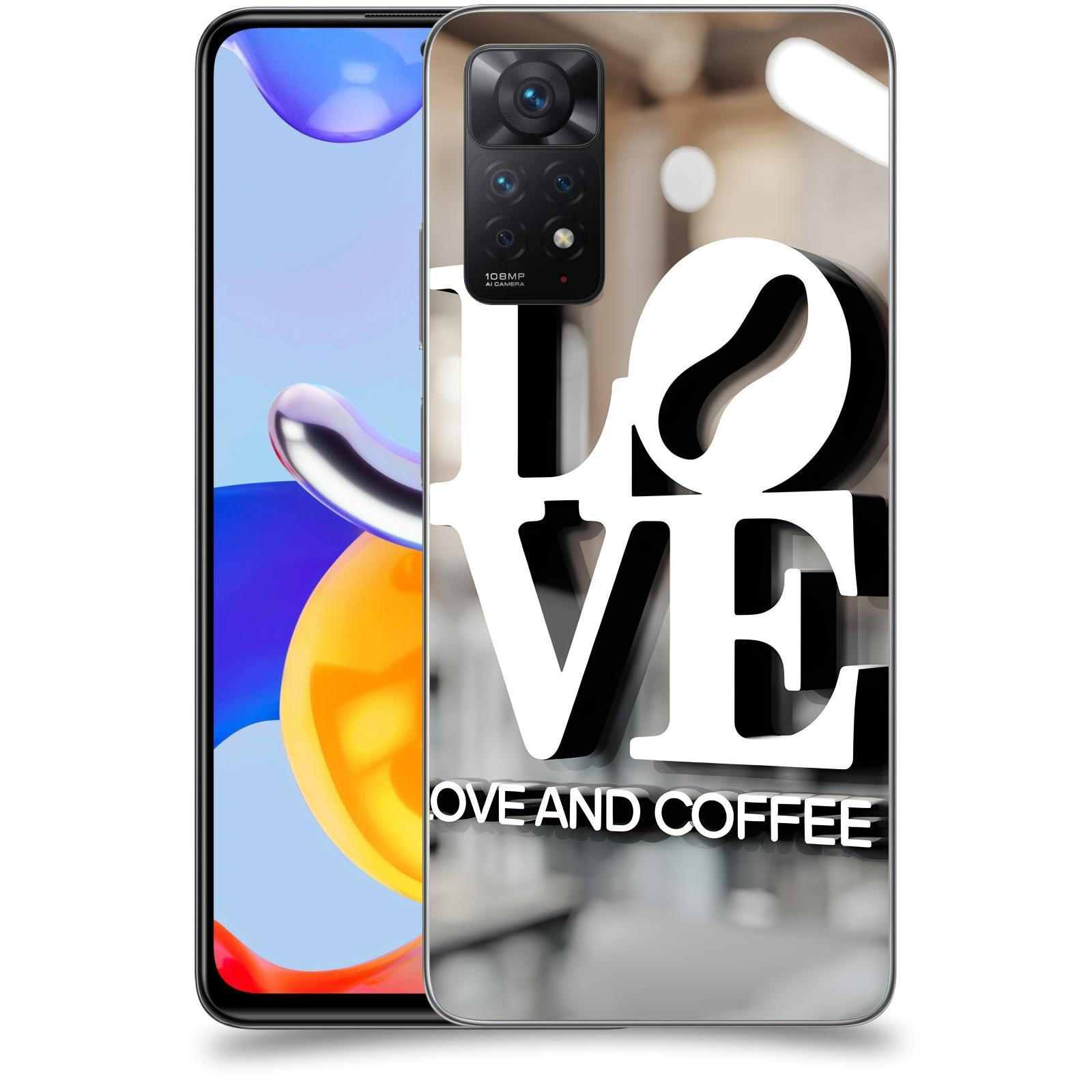 ACOVER Kryt na mobil Xiaomi Redmi Note 11 Pro - Love  & Coffee