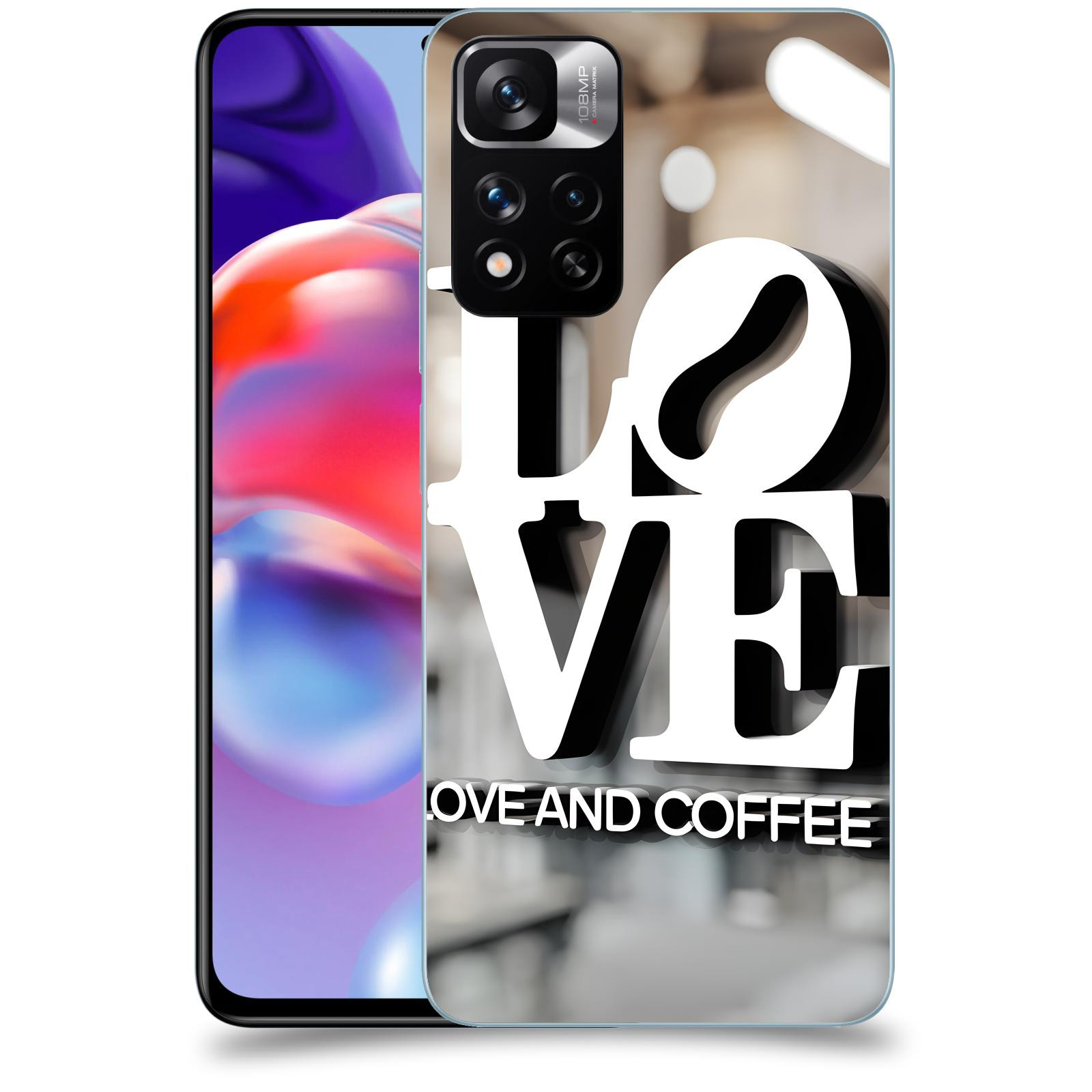 ACOVER Kryt na mobil Xiaomi Redmi Note 11 Pro+ 5G - Love  & Coffee