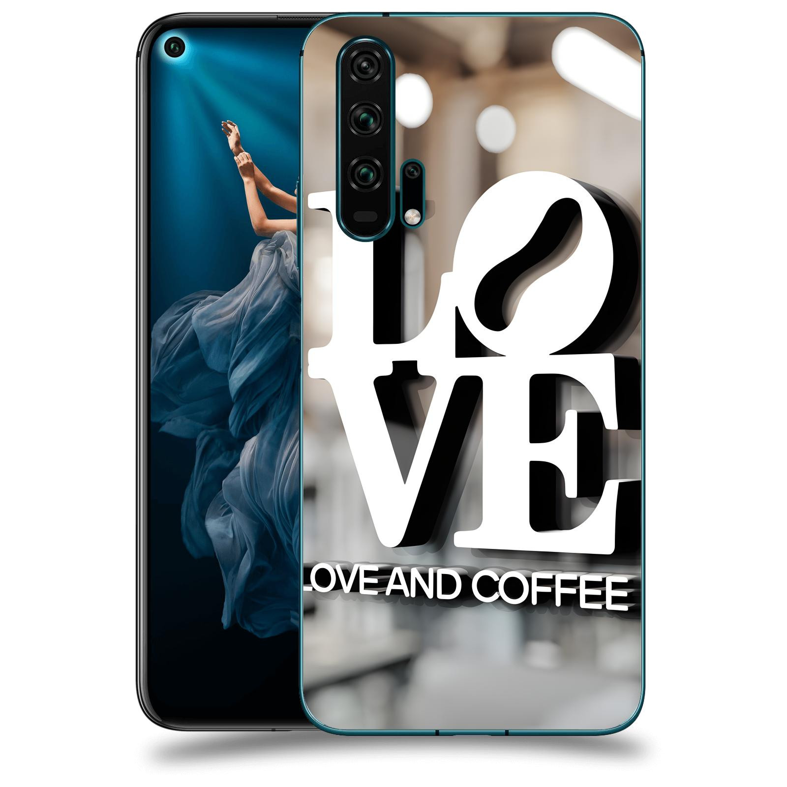 ACOVER Kryt na mobil Honor 20 Pro - Love  & Coffee