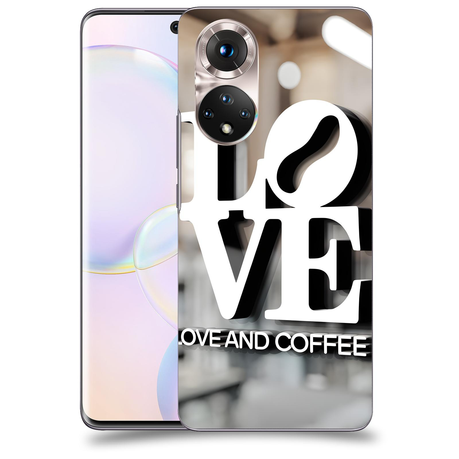 ACOVER Kryt na mobil Honor 50 5G - Love  & Coffee
