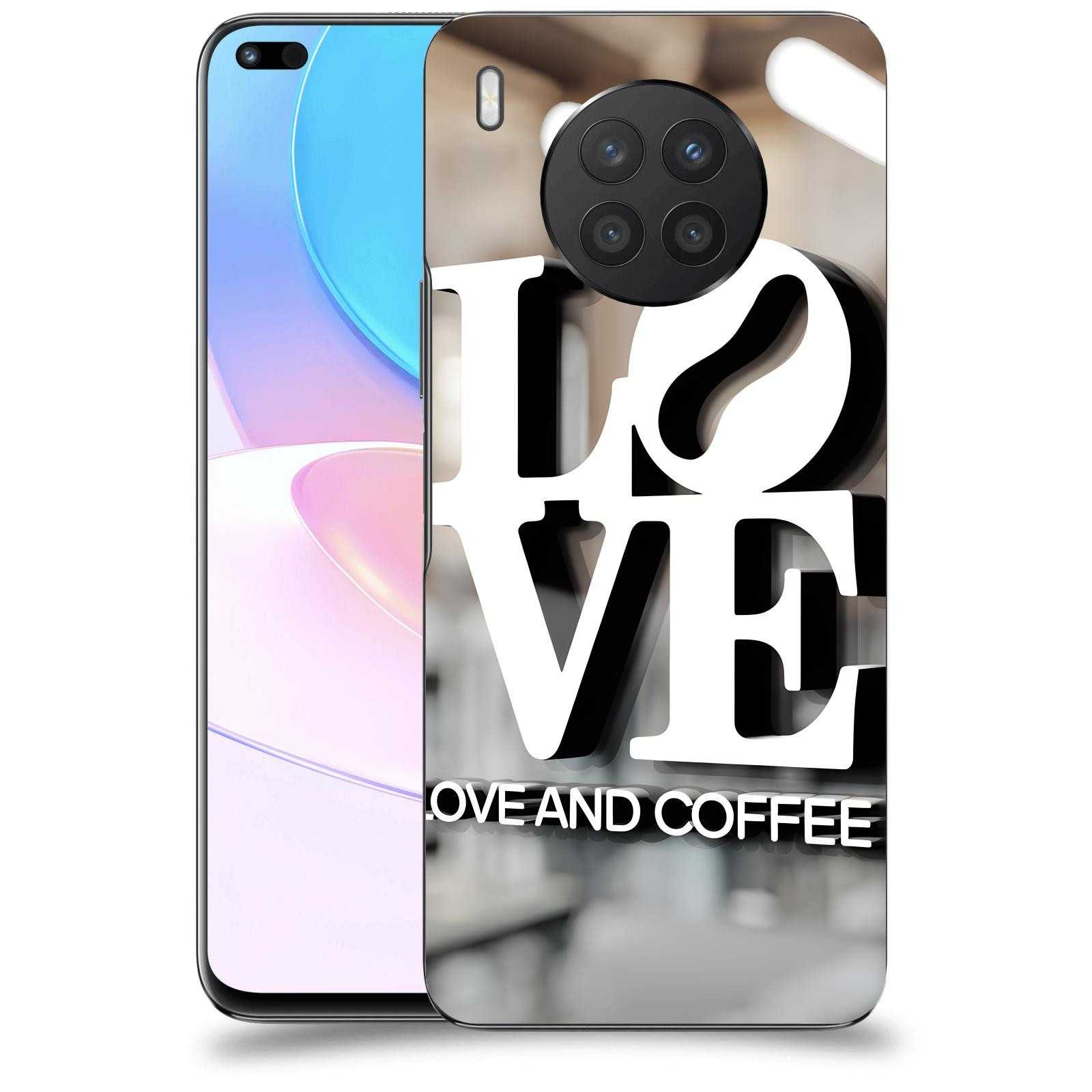 ACOVER Kryt na mobil Honor 50 Lite - Love  & Coffee
