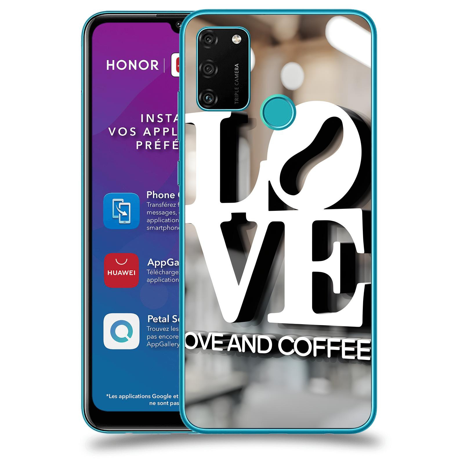 ACOVER Kryt na mobil Honor 9A - Love  & Coffee