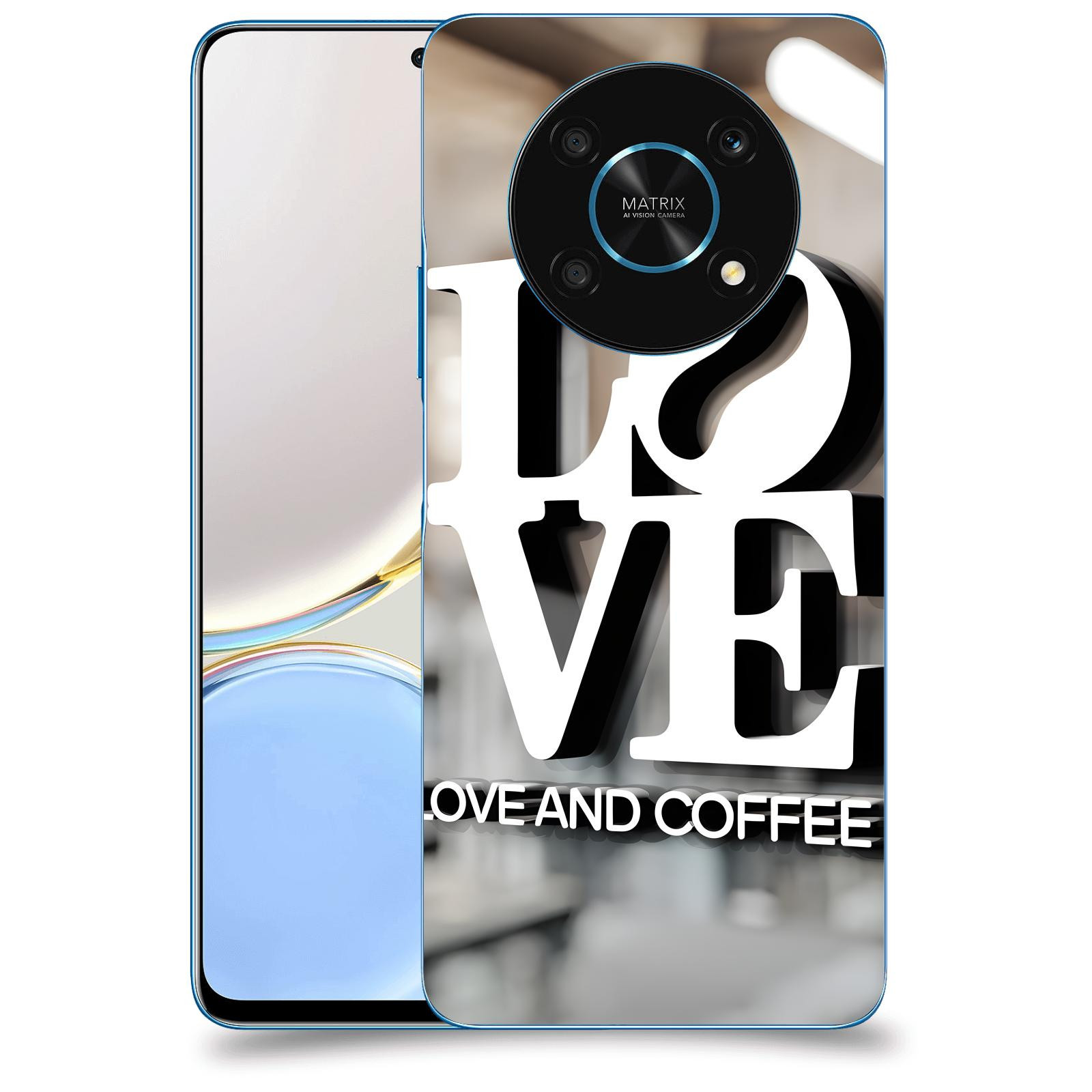 ACOVER Kryt na mobil Honor Magic 4 Lite 5G - Love  & Coffee