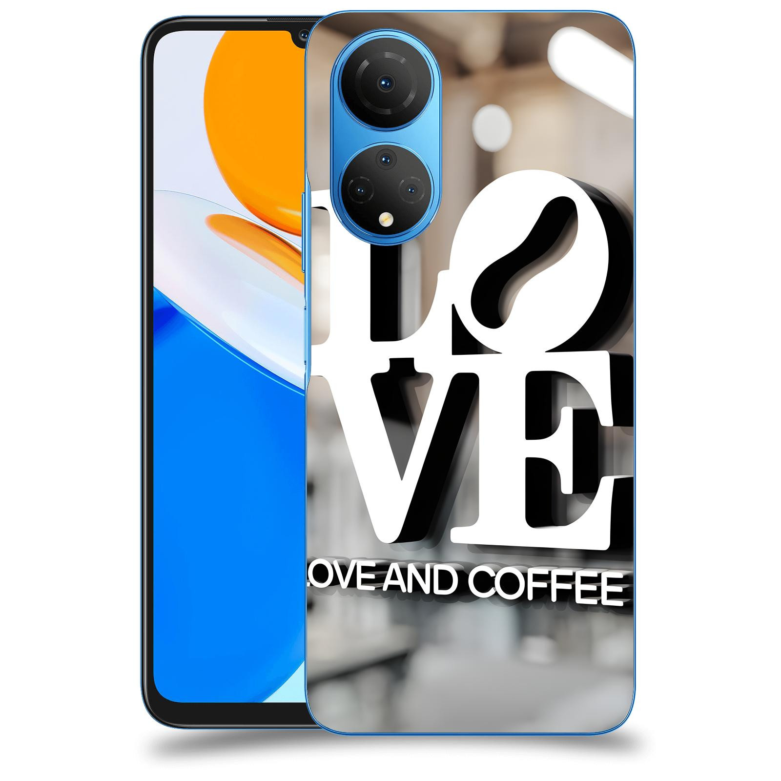 ACOVER Kryt na mobil Honor X7 - Love  & Coffee