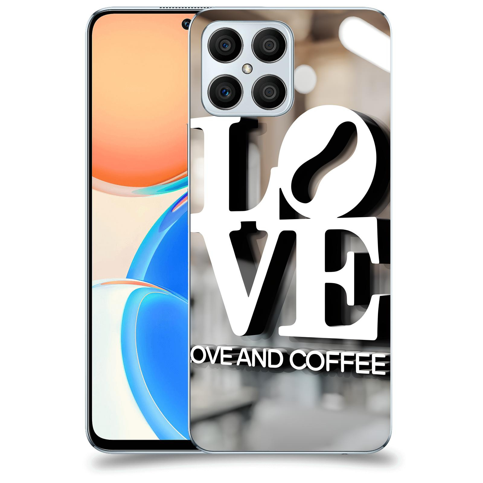 ACOVER Kryt na mobil Honor X8 5G - Love  & Coffee