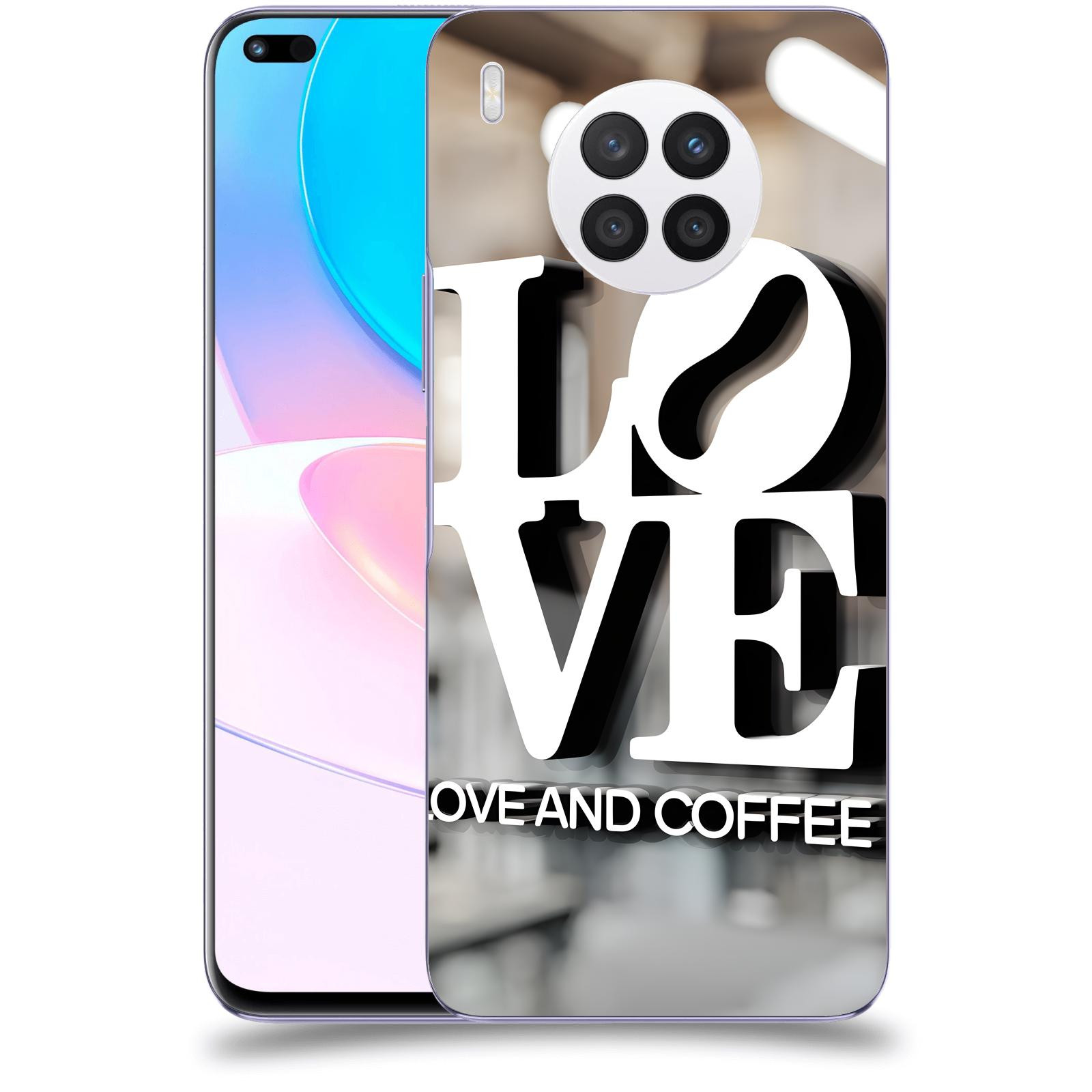 ACOVER Kryt na mobil Huawei Nova 8i - Love  & Coffee
