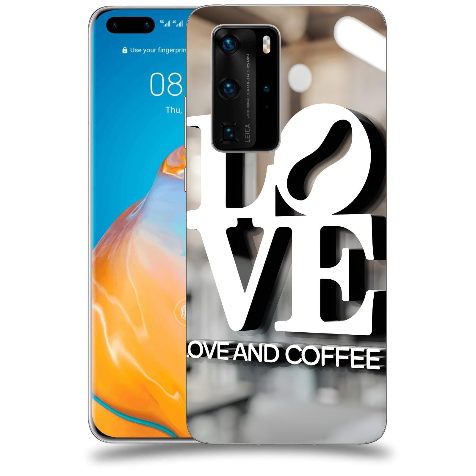 ACOVER Kryt na mobil Huawei P40 - Love  & Coffee