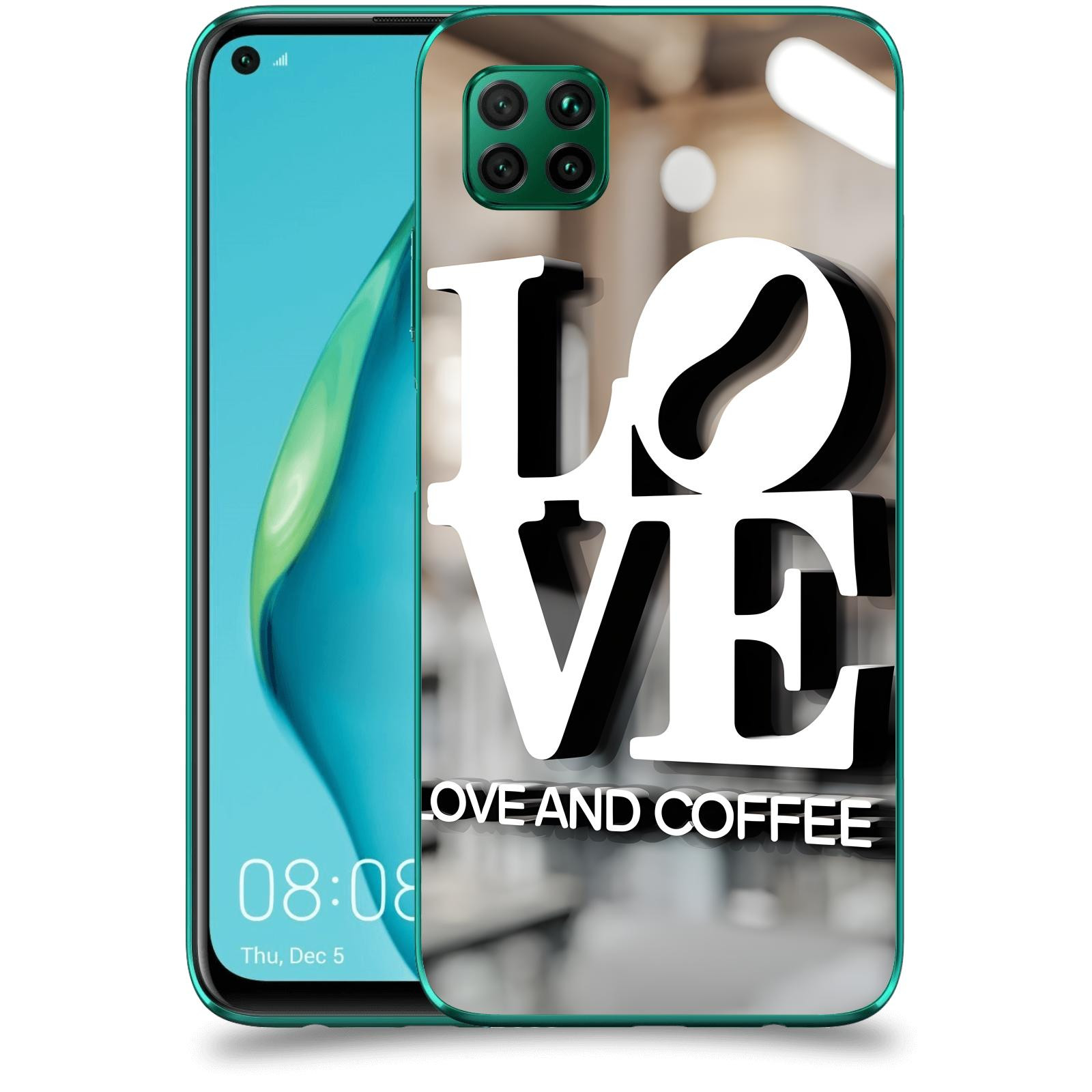 ACOVER Kryt na mobil Huawei P40 Lite - Love  & Coffee