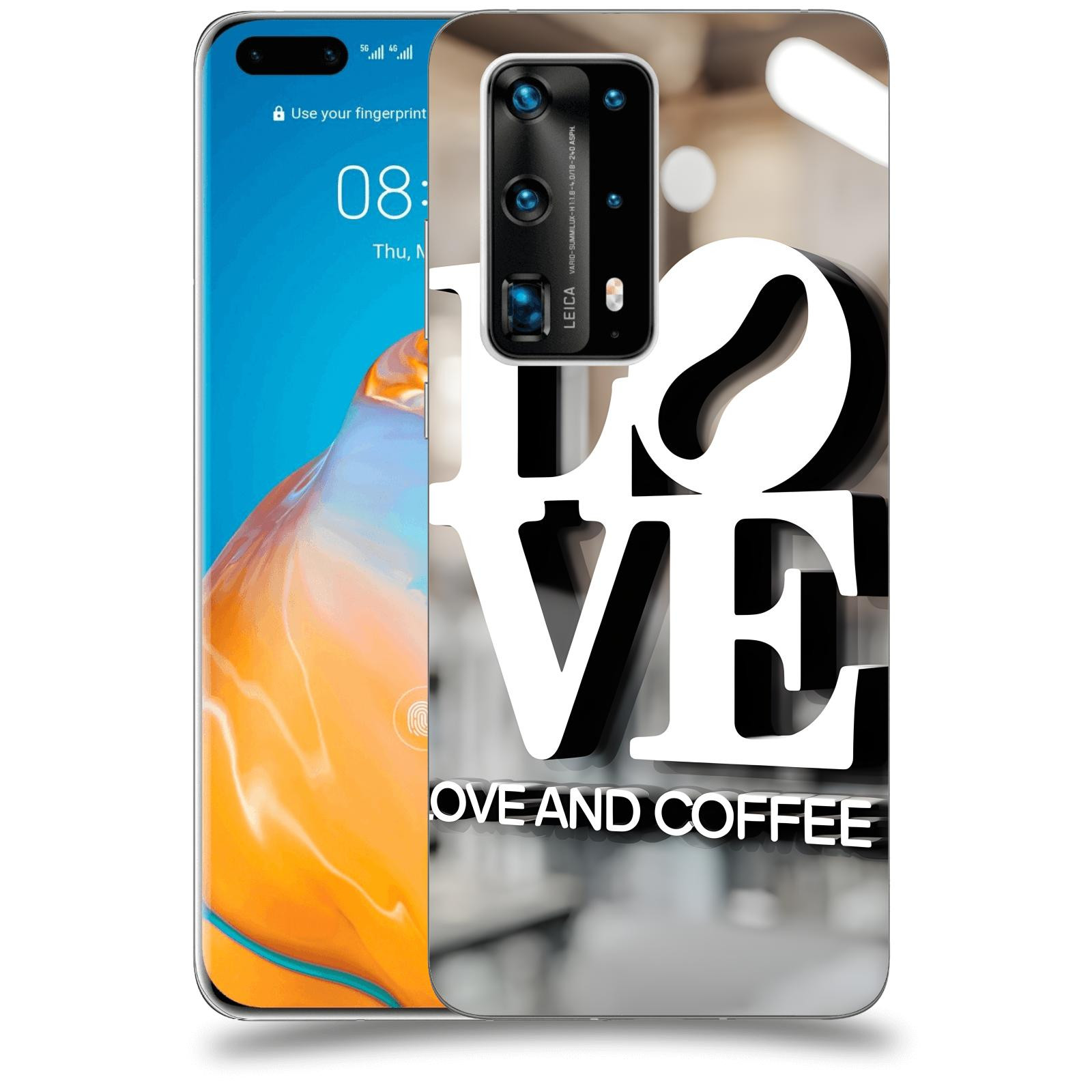 ACOVER Kryt na mobil Huawei P40 Pro - Love  & Coffee