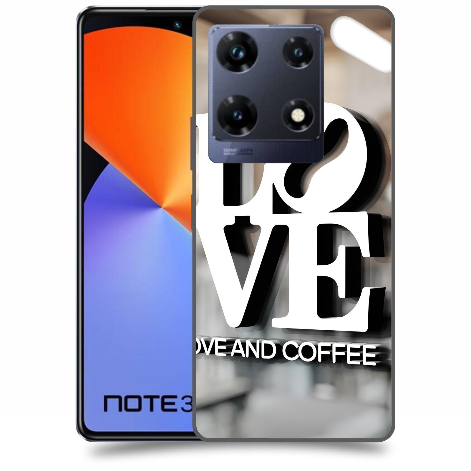 ACOVER Kryt na mobil Infinix Note 30 PRO - Love  & Coffee