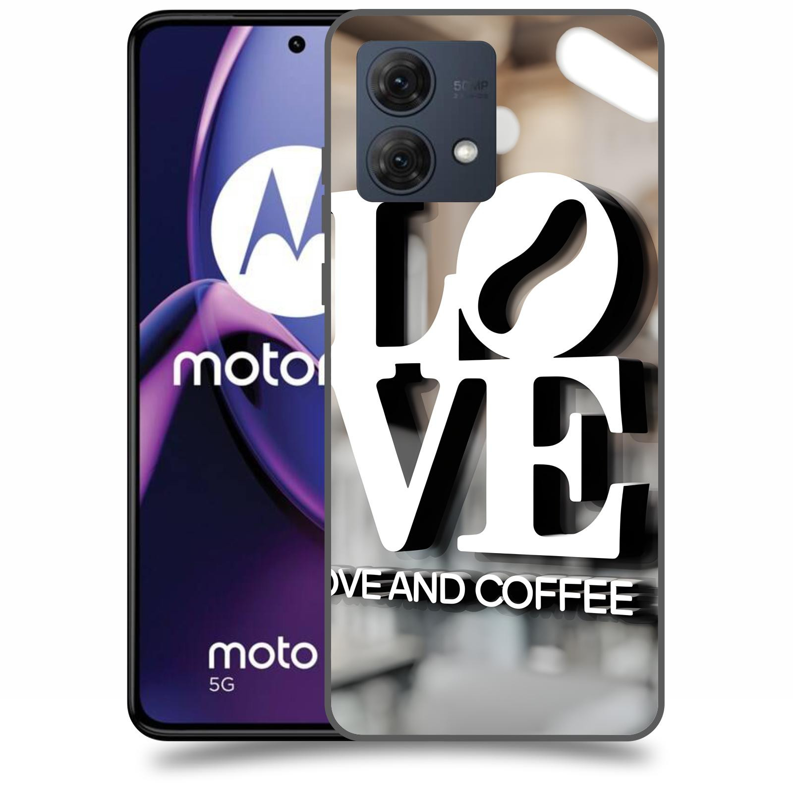 ACOVER Kryt na mobil Motorola Moto G84 5G - Love  & Coffee