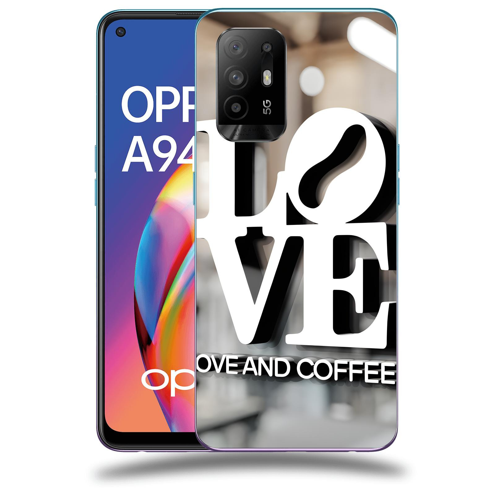 ACOVER Kryt na mobil OPPO A94 5G - Love  & Coffee