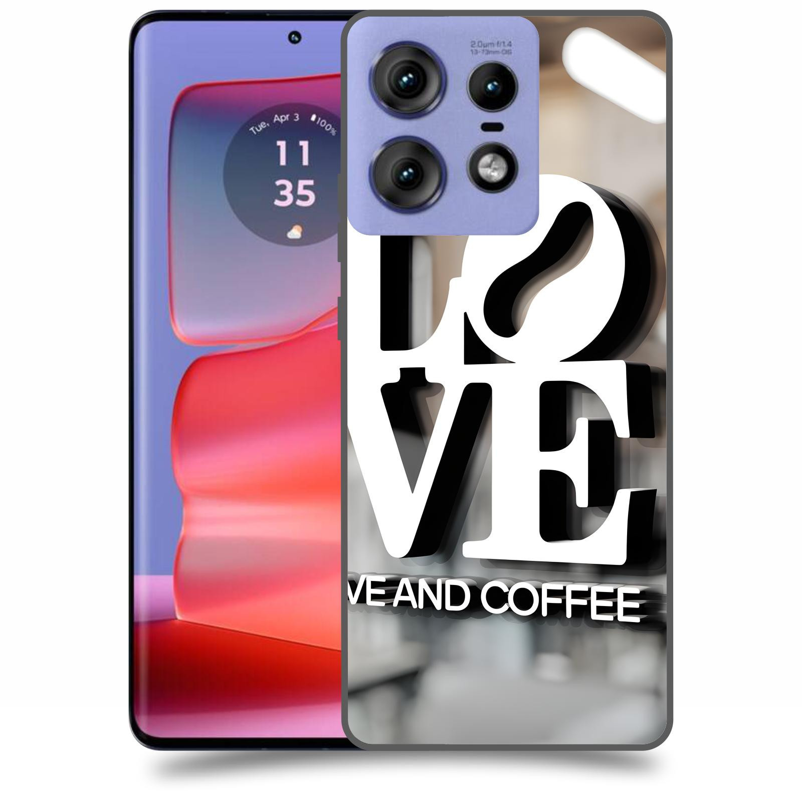 ACOVER Kryt na mobil Motorola Edge 50 Pro - Love  & Coffee